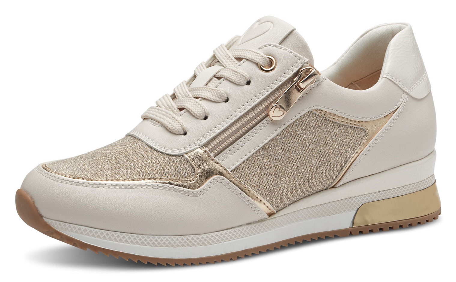 Sneaker, mit seitlichem Reißverschluss