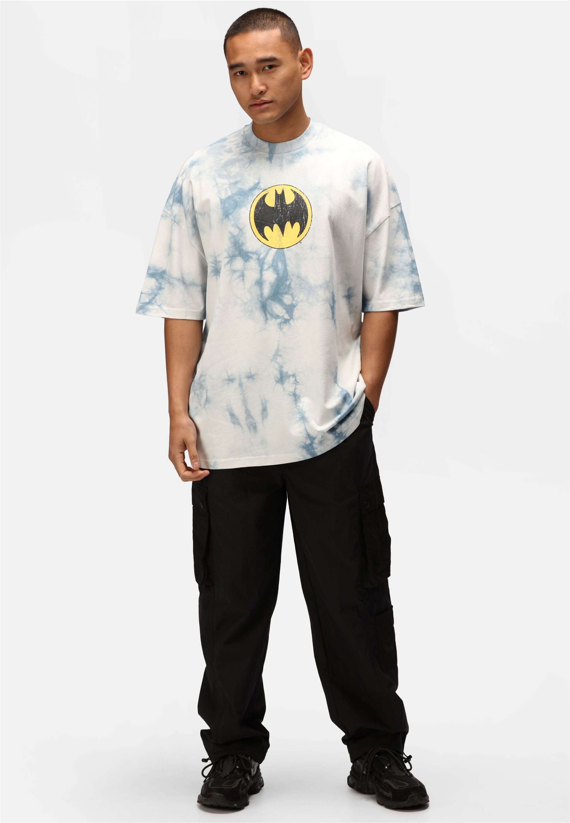 Recovered T-Shirt "Batman Split Graphic" 1 Stk. mit coolem Batman-Print günstig online kaufen