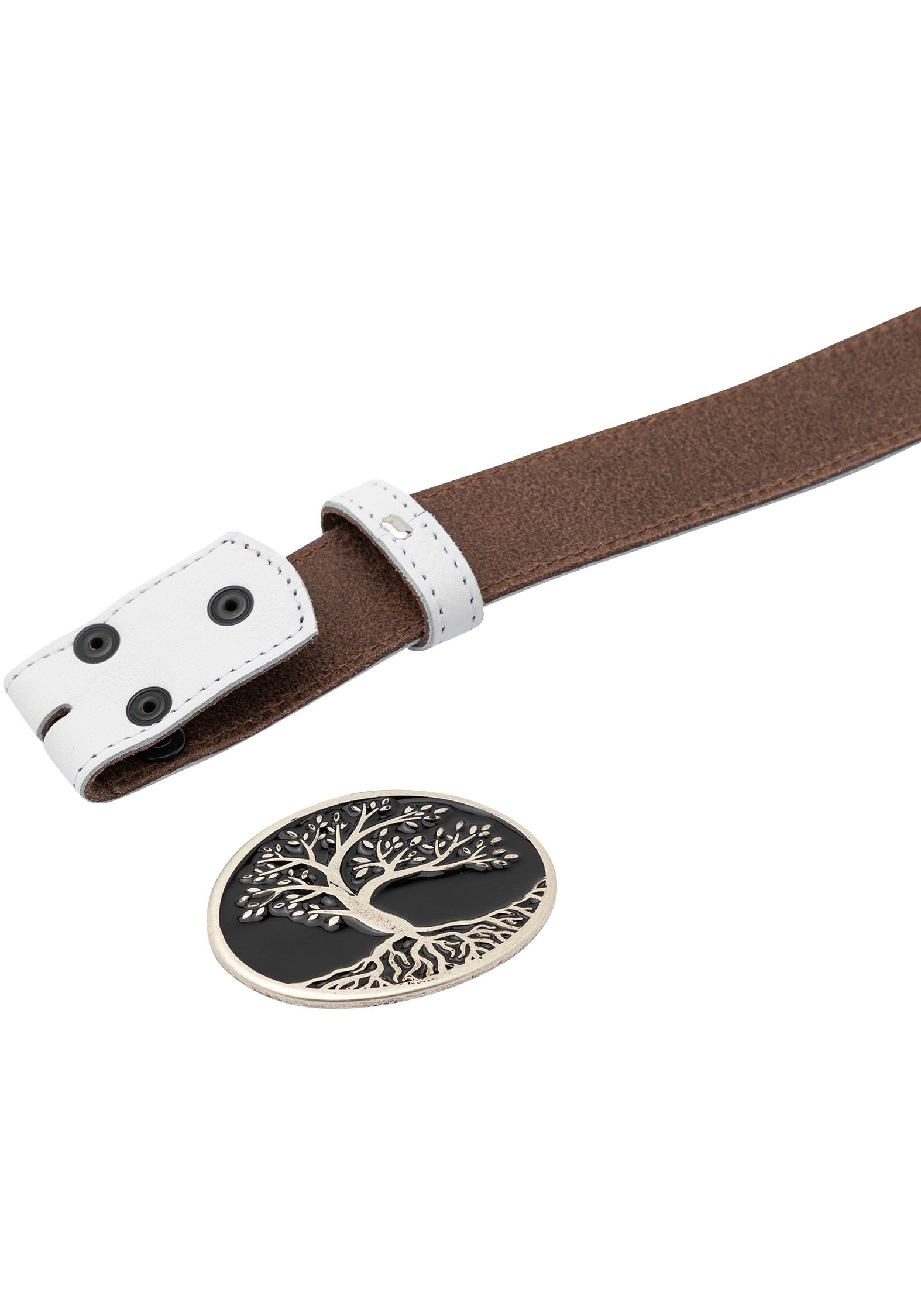 Rettungsring Gürtel Ledergürtel mit austauschbarer Schließe "Oval Mit Weiße günstig online kaufen