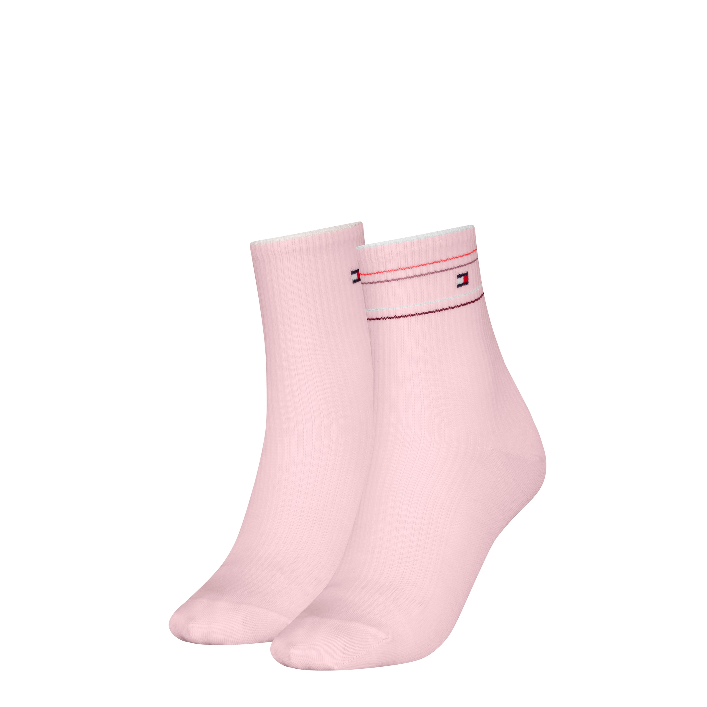 Tommy Hilfiger Socken "TH WOMEN SHORT SOCK 2P RIB SHINE", (2 Paar), mit fei günstig online kaufen