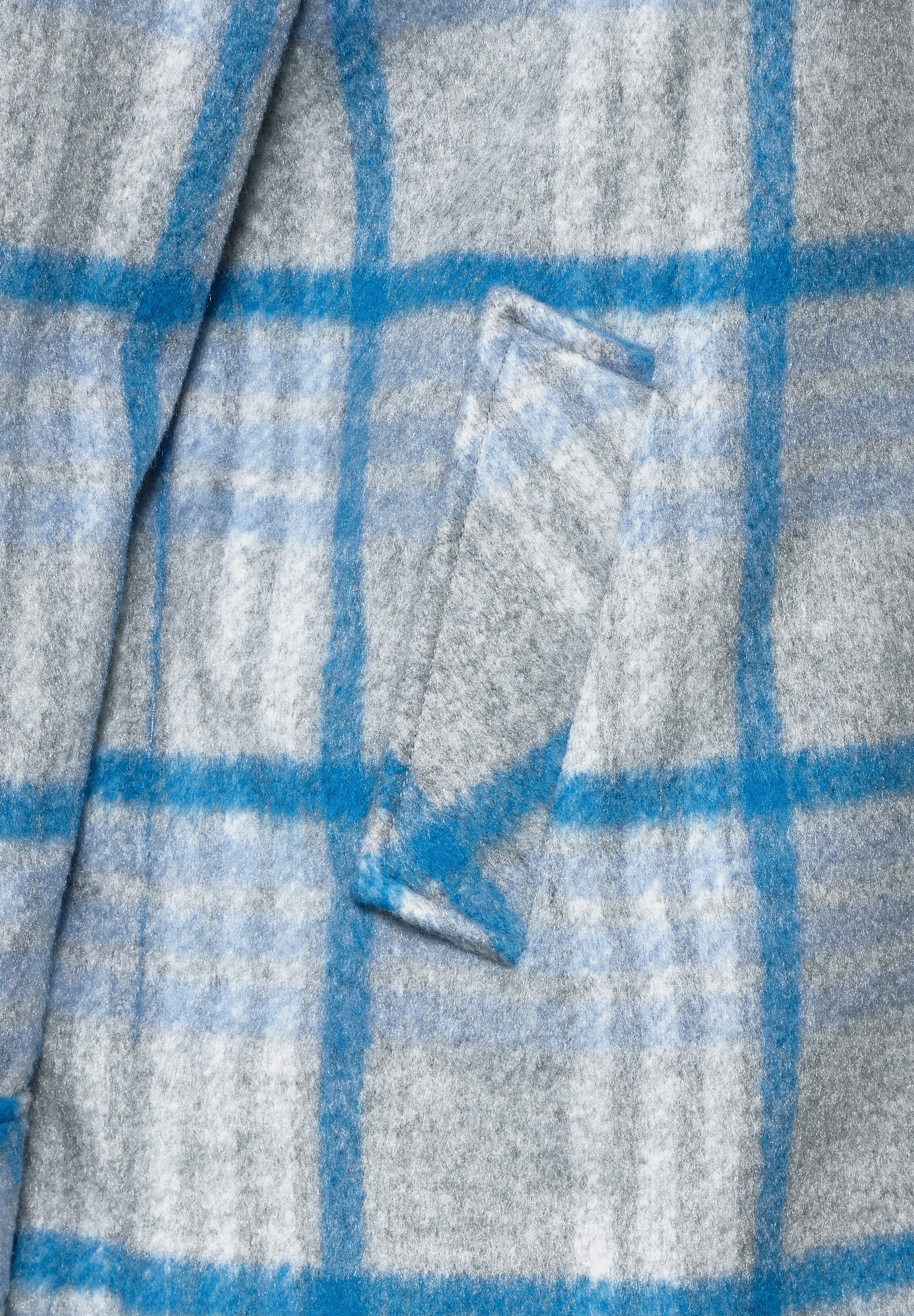 Cecil Langjacke, mit Kapuze, mit Knopfleiste