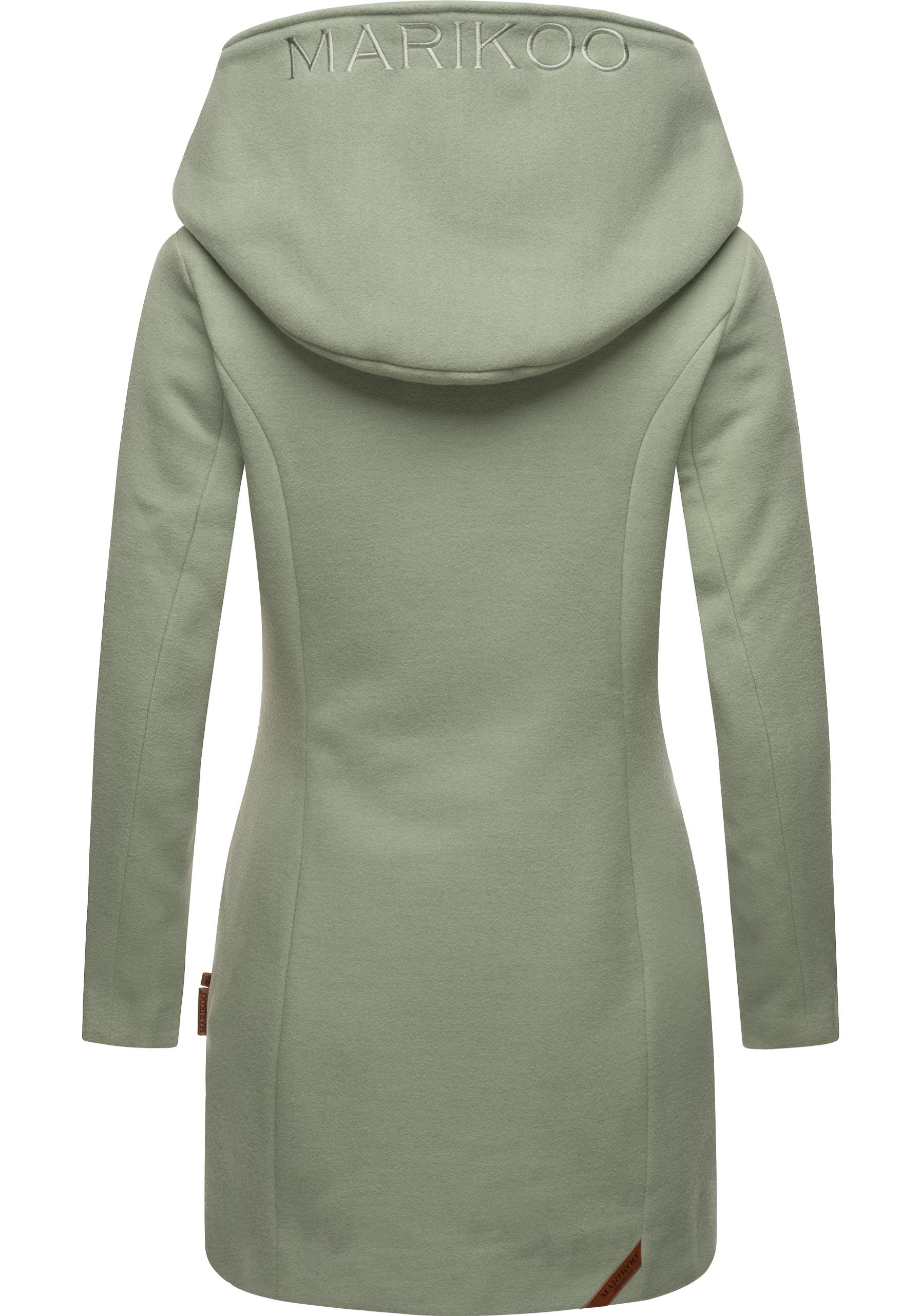Marikoo Maikoo Damen Wintermantel Grün 4XL 2