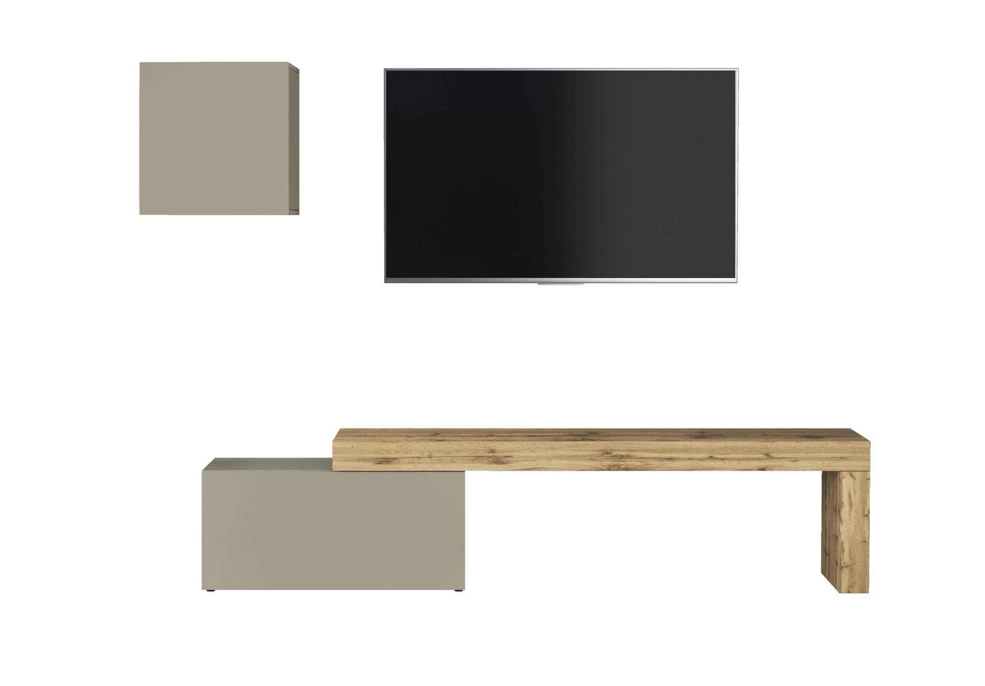 INOSIGN TV-Wand »Chronos TV-Set, Wohnwand – Elemente frei platzierbar, Made in Italy« Set, 2-er set, 2 Stk. tlg.