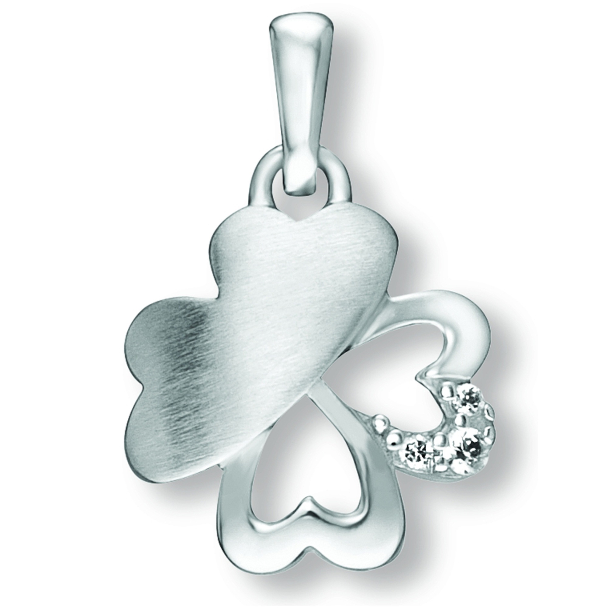 Kettenanhänger ONE ELEMENT "Zirkonia Kleeblatt Anhänger aus 925 Silber", silber, Schmuckanhänger, Damen, Silber 925 (Sterlingsilber), Kettenanhänger, Bedeutungsvoll & zeitlos – ein Begleiter mit Persönlichkeit