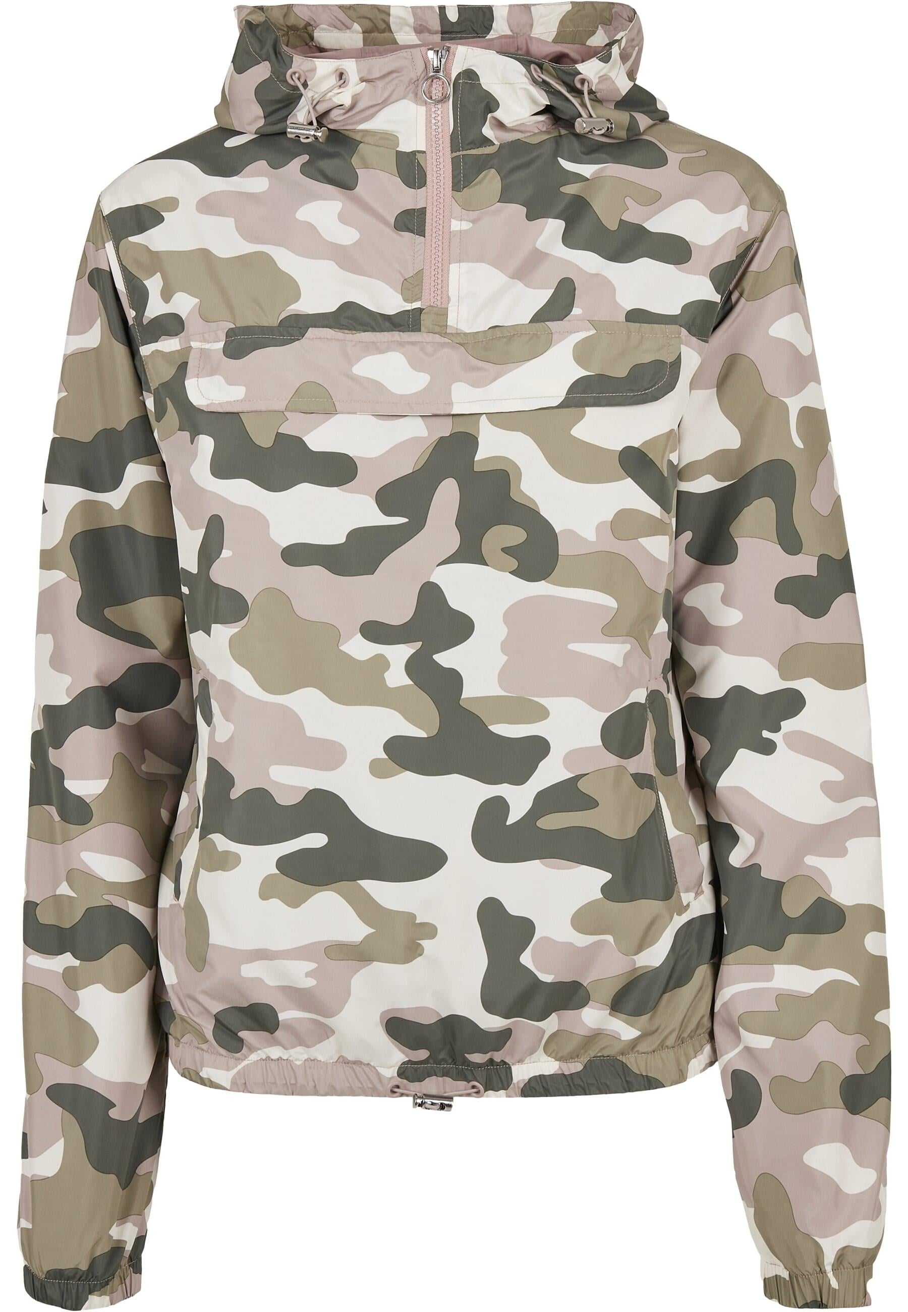 URBAN CLASSICS Outdoorjacke "Urban Classics Damen Ladies Camo Pull Over Jac günstig online kaufen