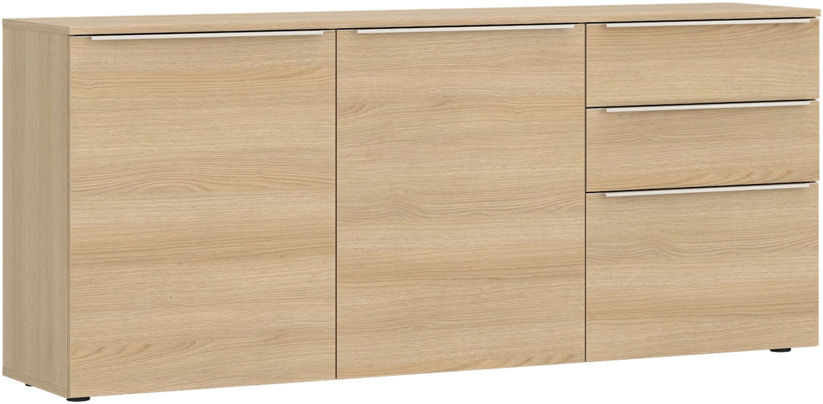 TOM TAILOR HOME Kommode Lowboard, Breite 165 cm,3 Türen,2 Schubladen, viel Stauraum