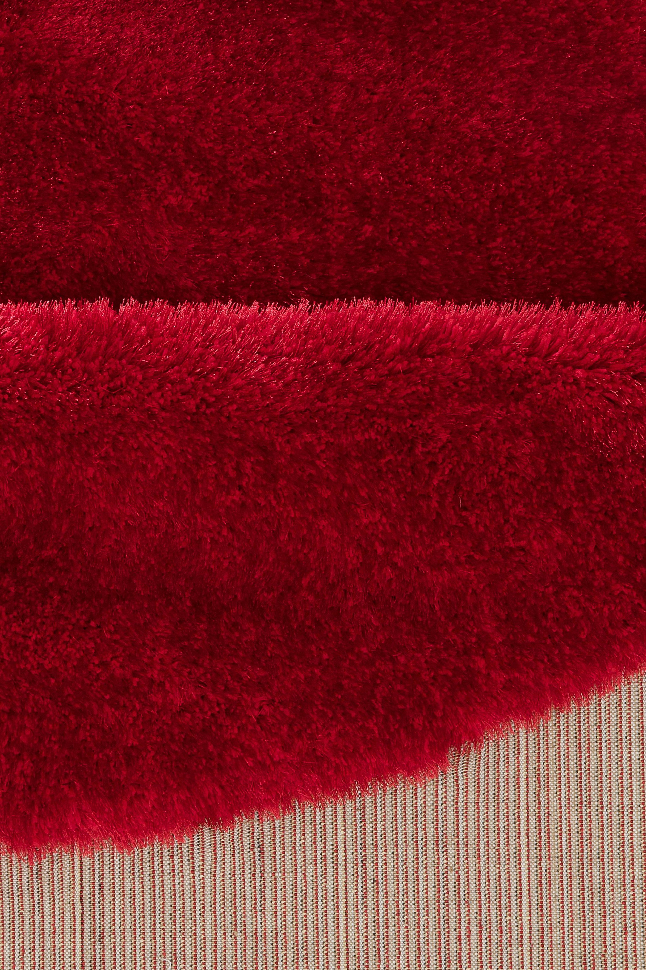 my home Hochflor-Teppich »Mikro Soft Super«, rund, 50 mm Höhe, besonders weich durch Mikrofaser, extra flauschig, einfarbig, weich