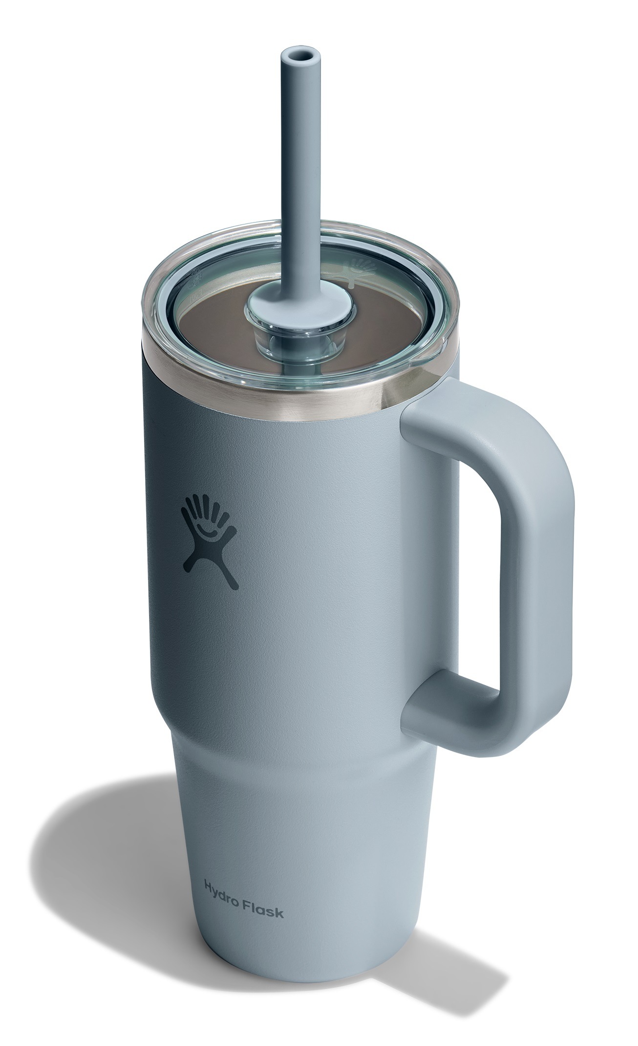 Hydro Flask Thermobecher "24 OZ Travel Tumbler Clear Lid, 710 ml" Kompatibel mit Eindrückzubehör der Größe Medium