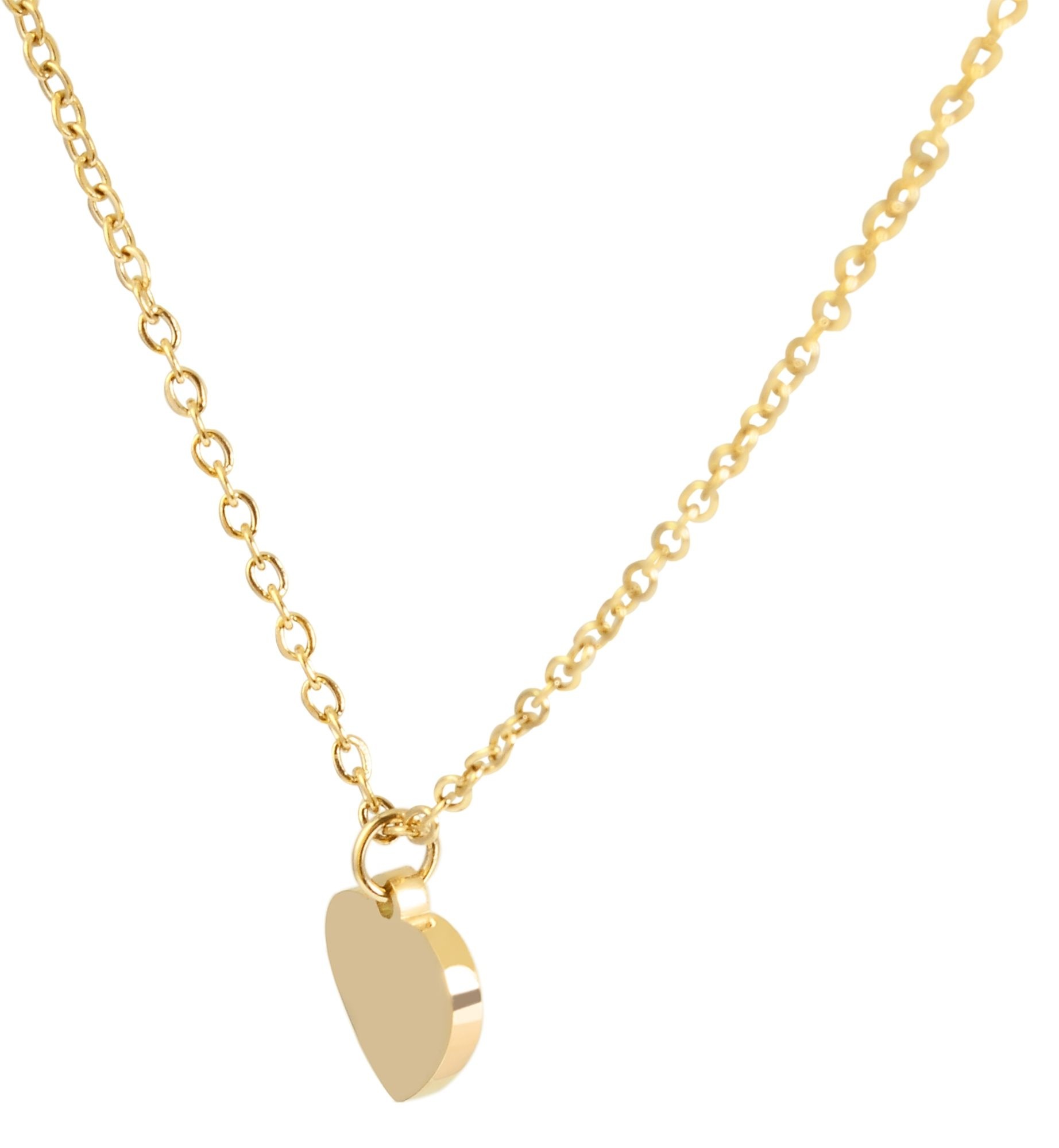 Adelia´s Kette ohne Anhänger »Halskette mit Anhänger – Herz aus Edelstahl« Perfekt als Geschenk für besondere Menschen