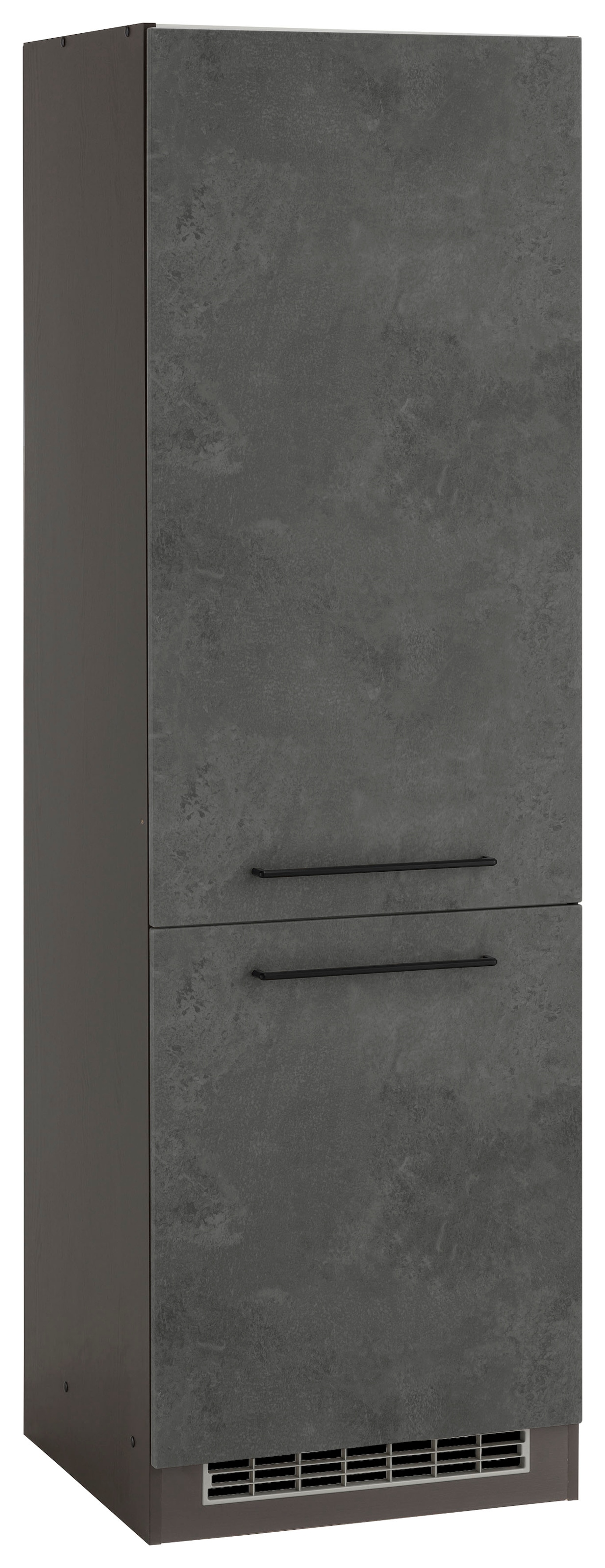 KOCHSTATION 1100000002199 "KS-Tulsa" 60 cm breit, 200 cm hoch, 2 Türen, schwarzer Metallgriff, MDF Front