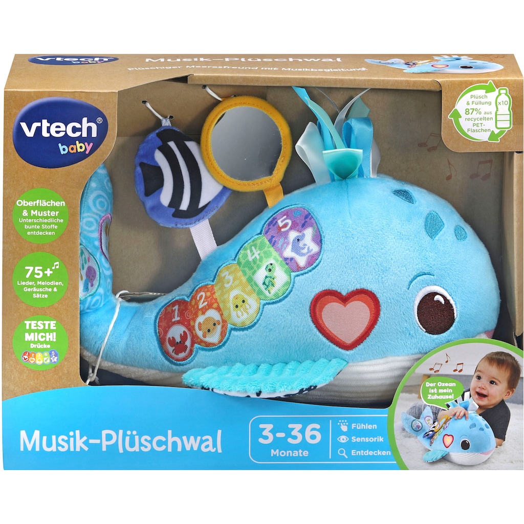Vtech® Plüschfigur »Vtech Baby, Musik-Plüschwal«