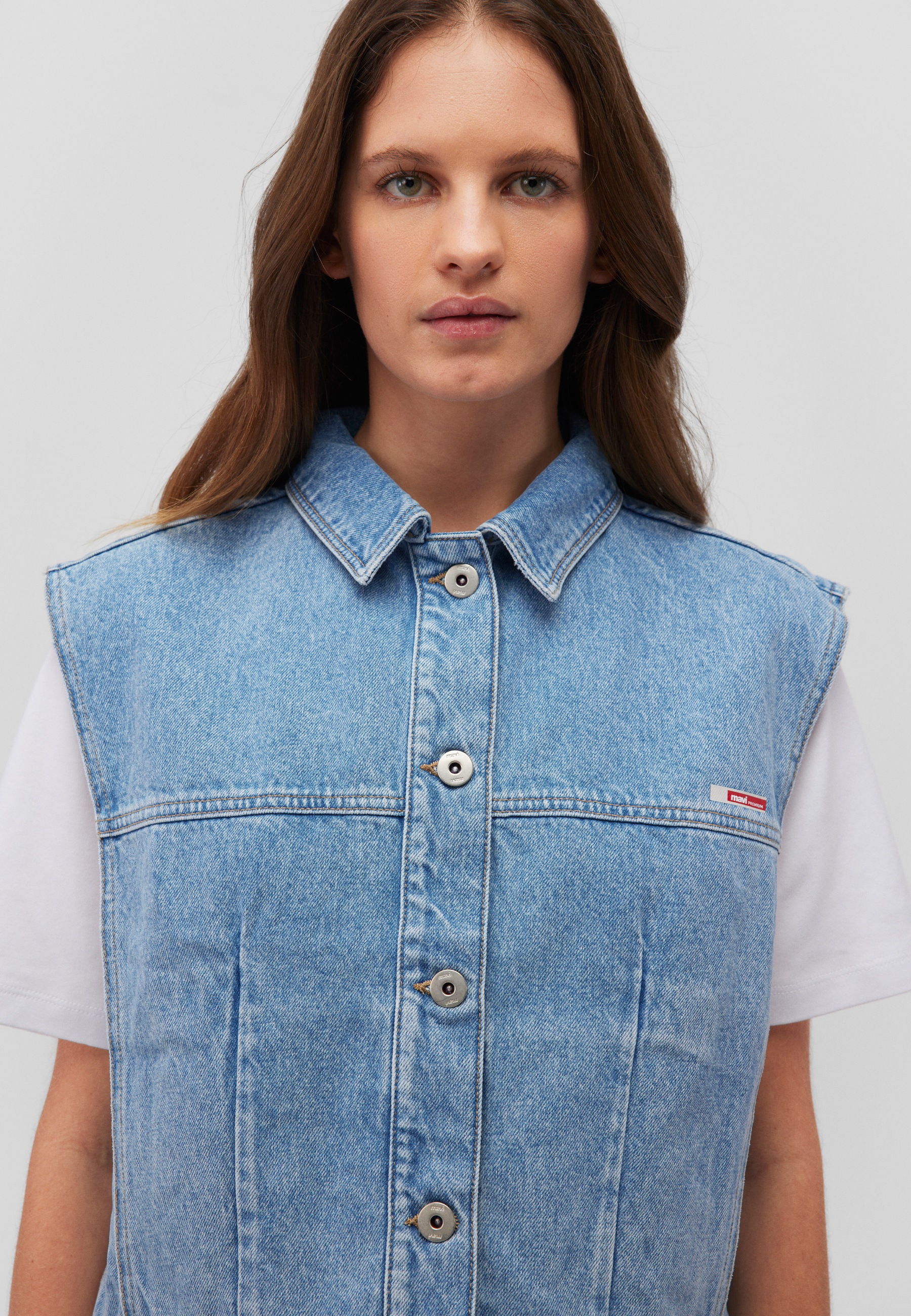 Mavi Jeansjacke »KITA«, Boxy Denim Vest