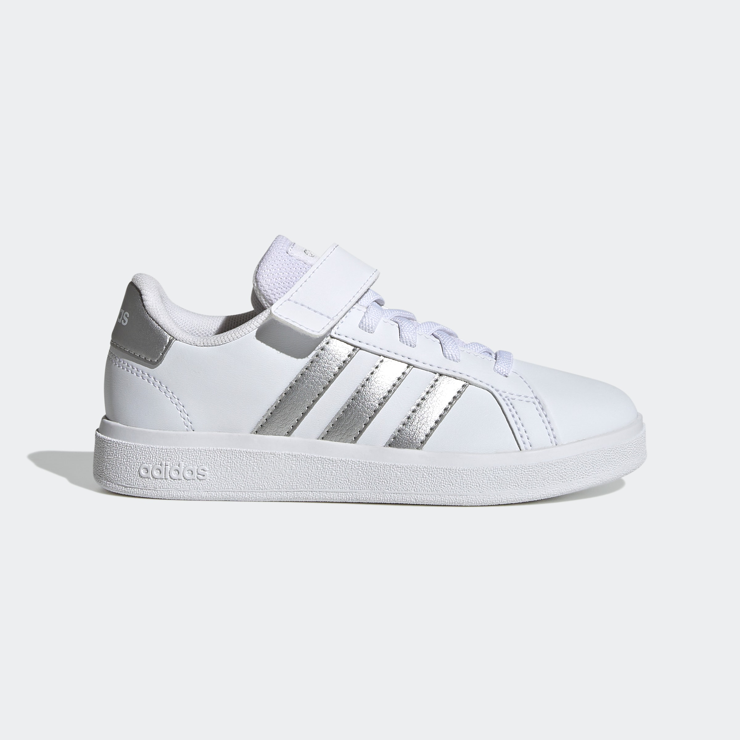 adidas Sportswear Klettschuh »GRAND COURT COURT ELASTIC LACE AND TOP STRAP«, Design auf den Spuren des adidas Superstar