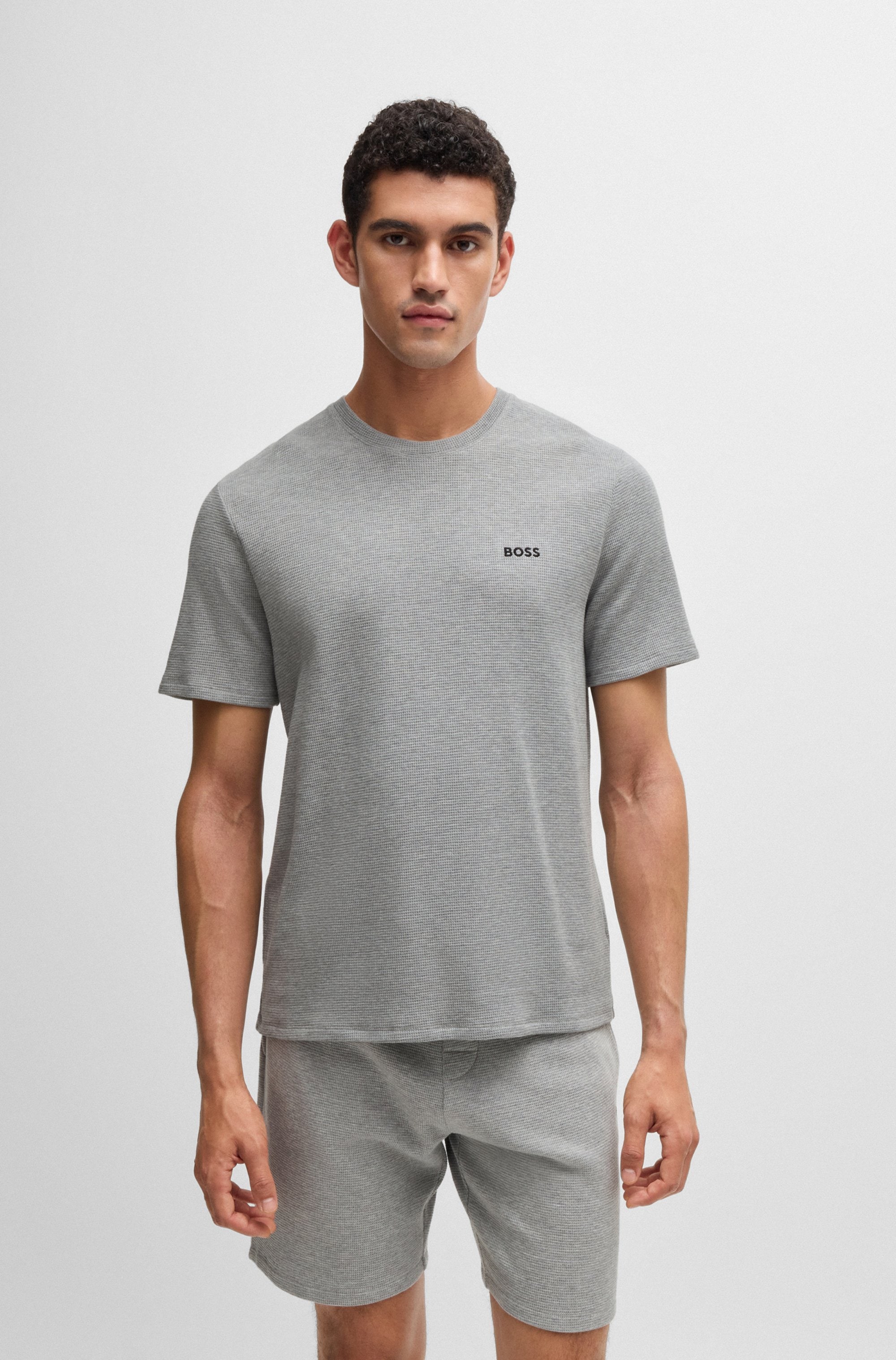 BOSS Pyjamaoberteil "Waffle T-Shirt" günstig online kaufen
