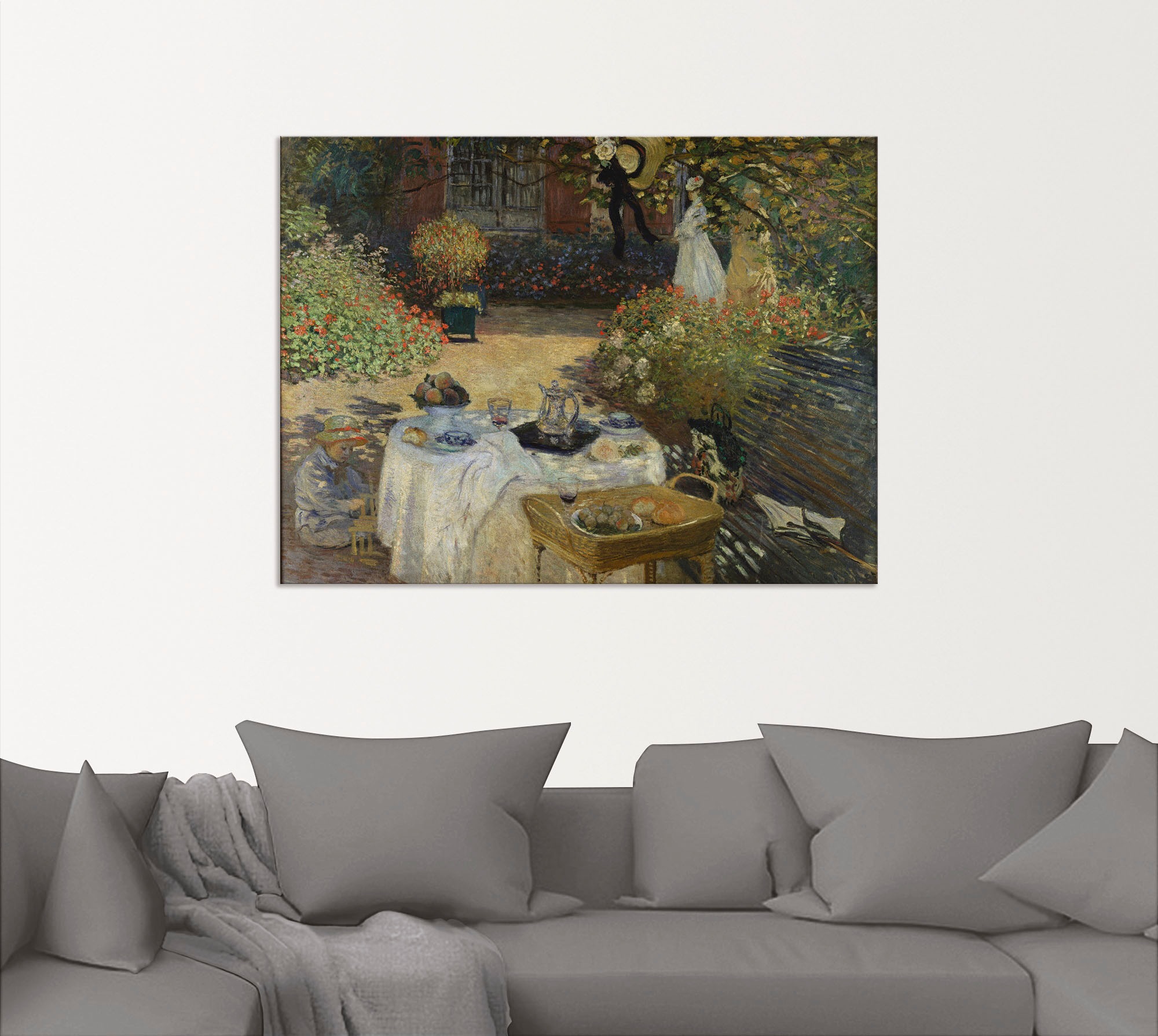 Artland Wandbild »Im Garten Claude Monets in Argenteuil«, Garten, (1 St.), als Alubild, Outdoorbild, Leinwandbild, Poster in verschied. Größen