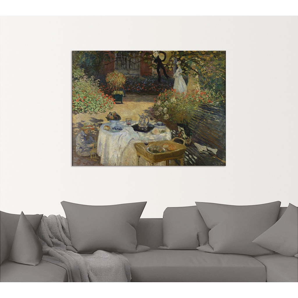 Artland Wandbild »Im Garten Claude Monets in Argenteuil«, Garten, (1 St.)