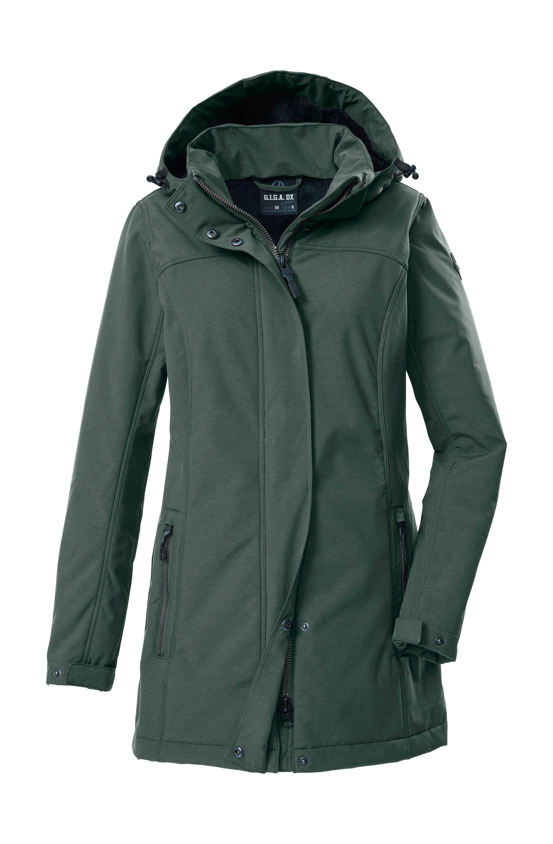 G.I.G.A. DX by killtec Softshellparka "GW 36 WMN SFTSHLL PRK" Softshellparka: wasserdicht, Teddyfell, 2-Wege-Reißverschluss