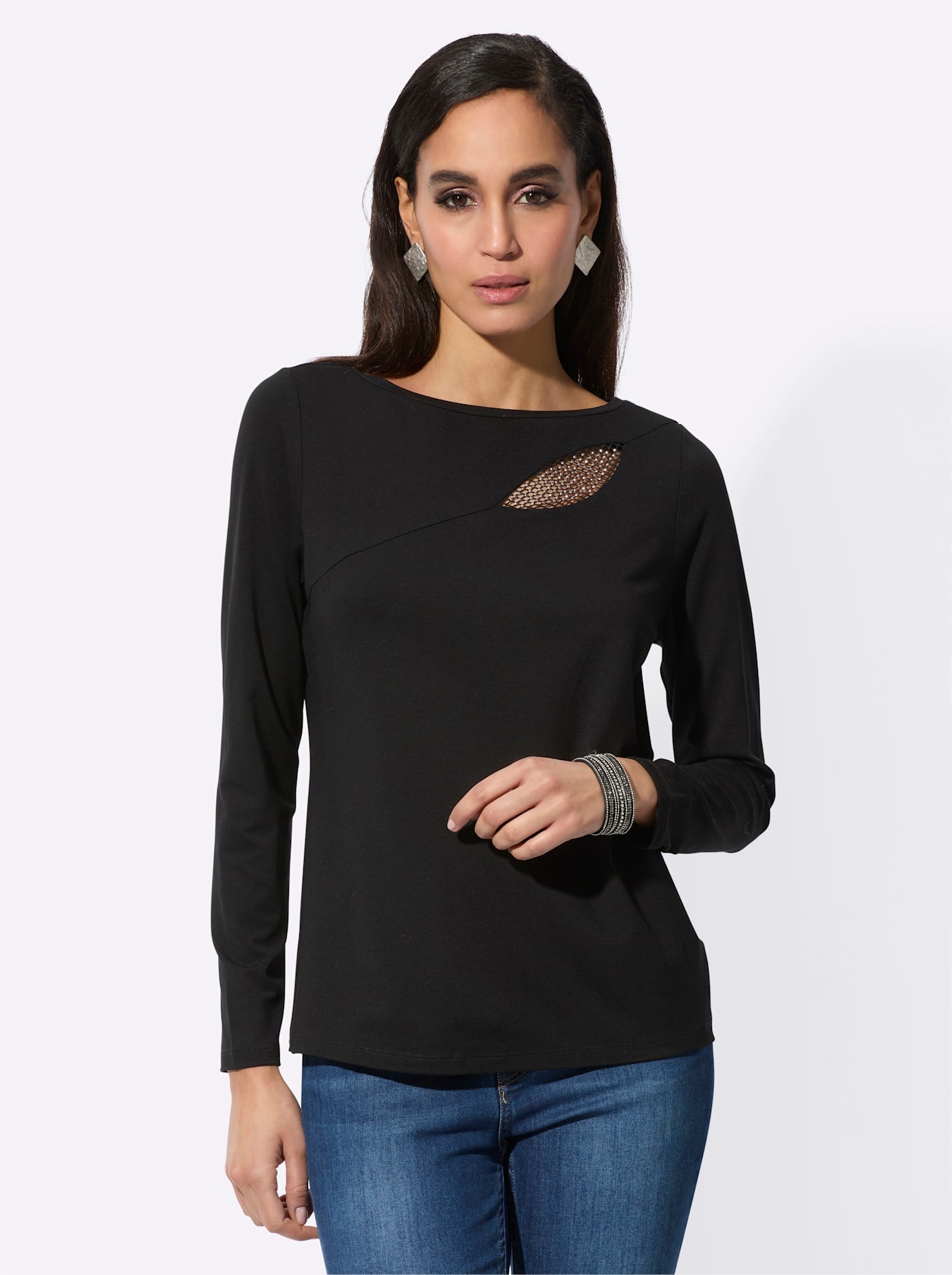 creation L Langarmshirt »Shirt«, (1 tlg.)