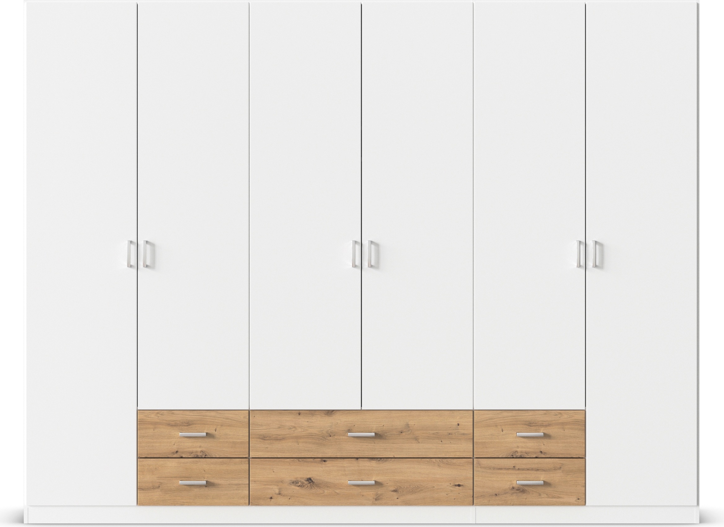 rauch Drehtürenschrank »Kleiderschrank Schrank Garderobe Wäscheschrank GAMMA in 3 Breiten«, mit 6 Schubladen, in schlichtem Design TOPSELLER MADE IN GERMANY