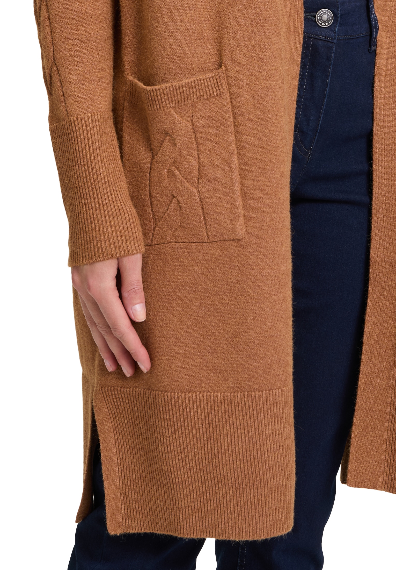 Betty Barclay Strickjacke »Betty Barclay Damen Longstrickjacke mit aufgesetzten Taschen«, Material