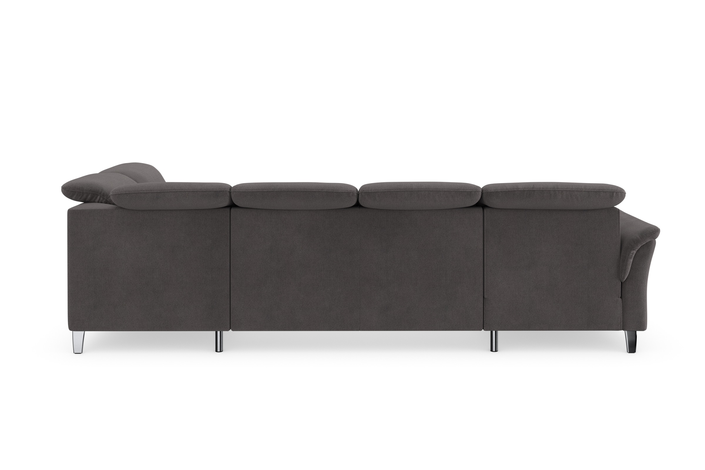Wohnlandschaft SIT & MORE "Maggiore U-Form", grau (fango), B:312cm H:88cm T:224cm, 95% Polyester, 5% Polyamid, Sofas, Wohnlandschaft, wahlweise mit Kopfteilverstellung, Bettfunktion und Stauraum 9
