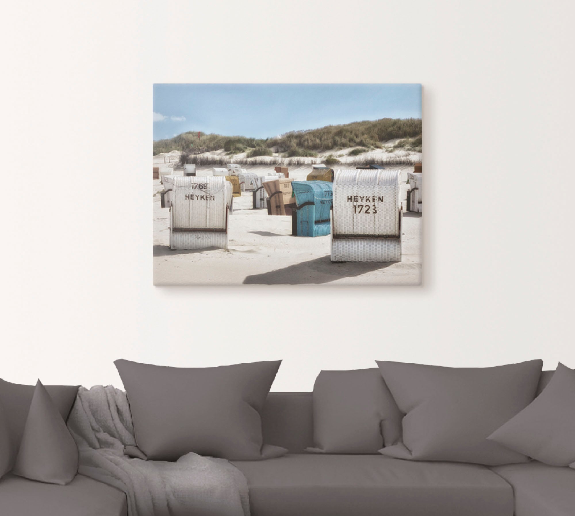 Artland Wandbild »Ein Tag am Meer«, Strand, (1 St.), als Leinwandbild, Poster, Wandaufkleber in verschied. Größen