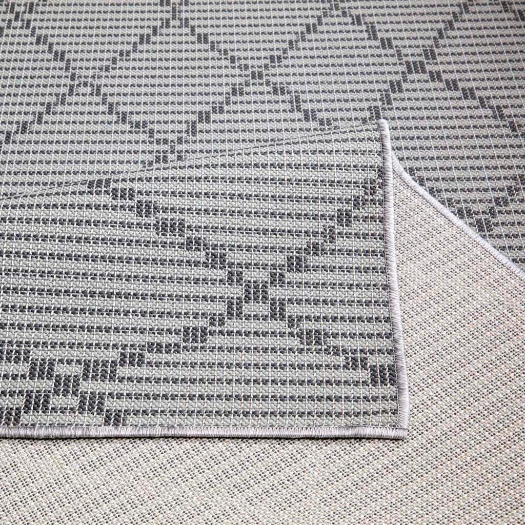 Outdoorteppich CARPET CITY "PALM3526", grau (anthrazit), B:80cm H:5mm L:150cm, Polypropylen, Teppiche, Outdoorteppich, Wetterfest & UV-beständig, für Balkon, Terrasse, Küche, flach gewebt 3