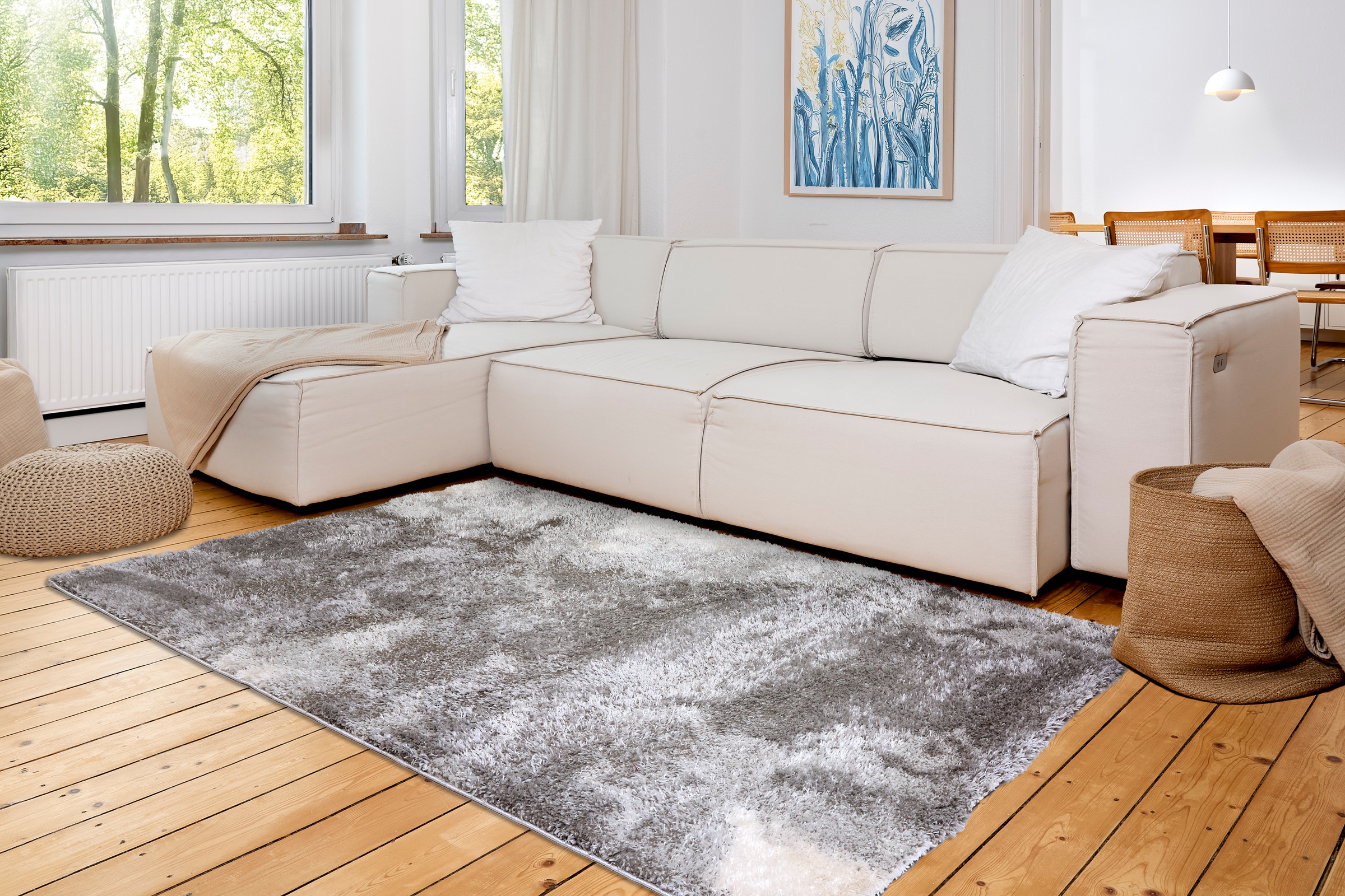 ASTRA Hochflor-Teppich »Paulie 251«, rechteckig, 25 mm Höhe, Langflor, Shaggy, Wohnzimmer, Schlafzimmer