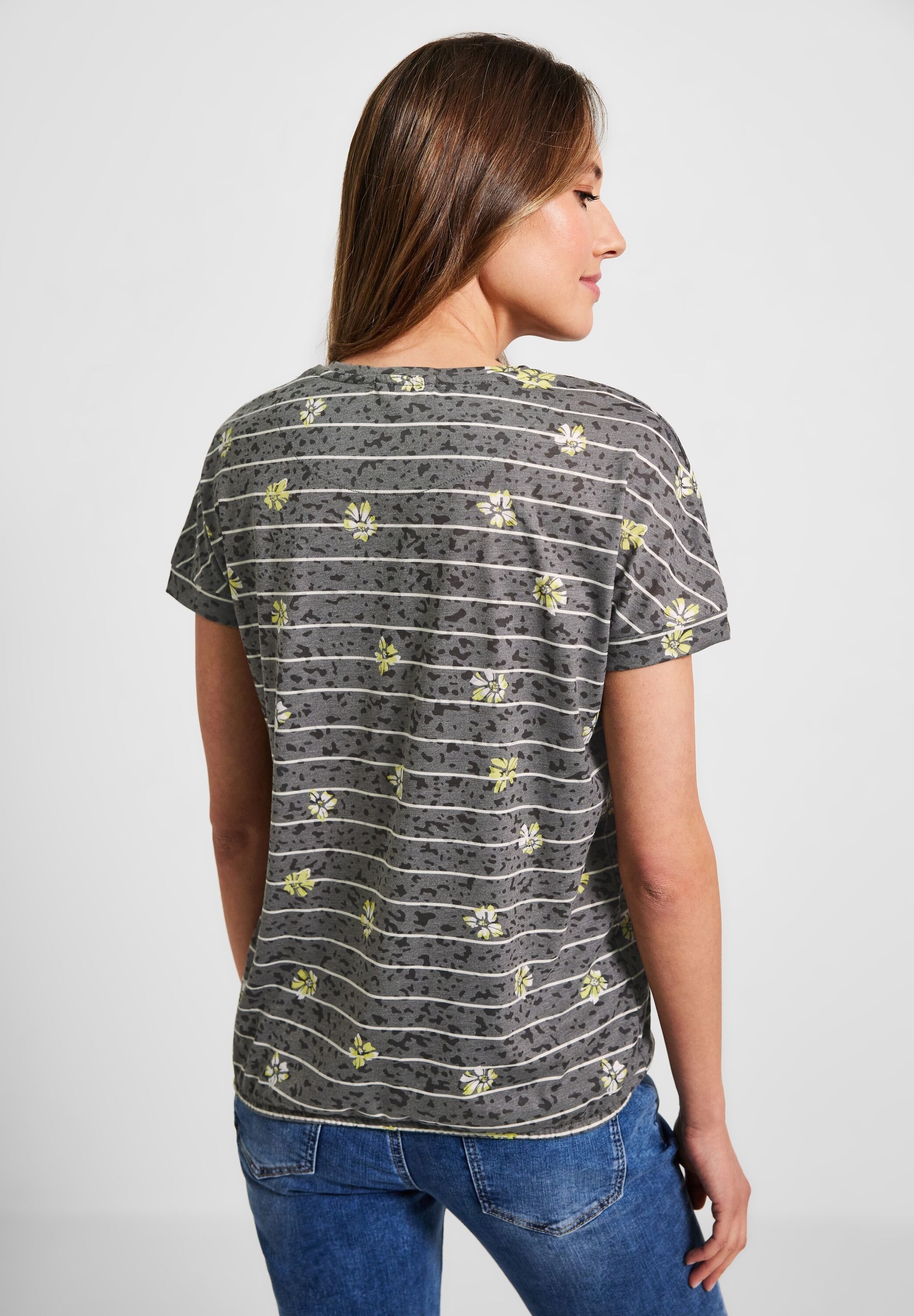 Cecil T-Shirt, mit Elastiksaum für bestellen | BAUR