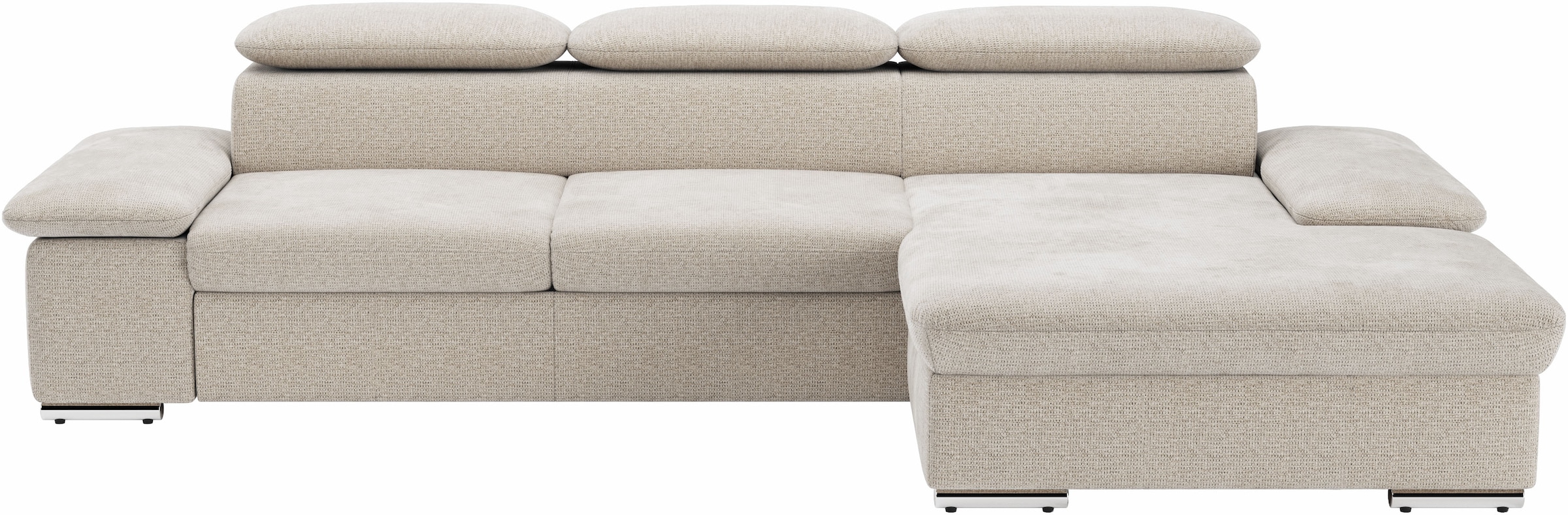 sit&more Ecksofa "Valantine L-Form, B: 286 cm" mit Arm- & Kopfteilverstellung, optional mit Schlaffunktion