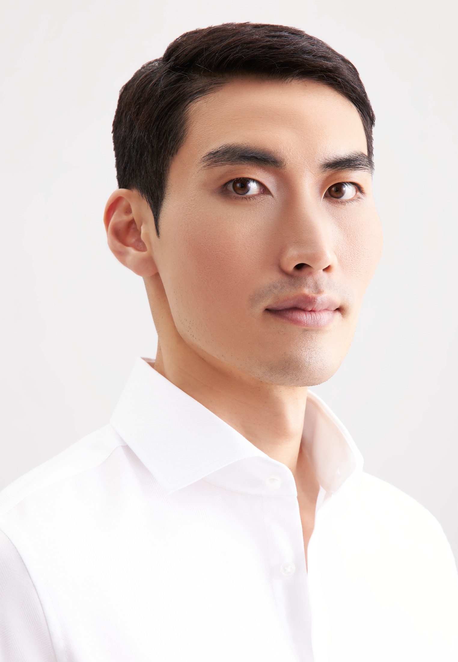 Thumbnail - seidensticker Businesshemd "Schwarze Rose" Slim 1/1 Kentkragen Fischgrat