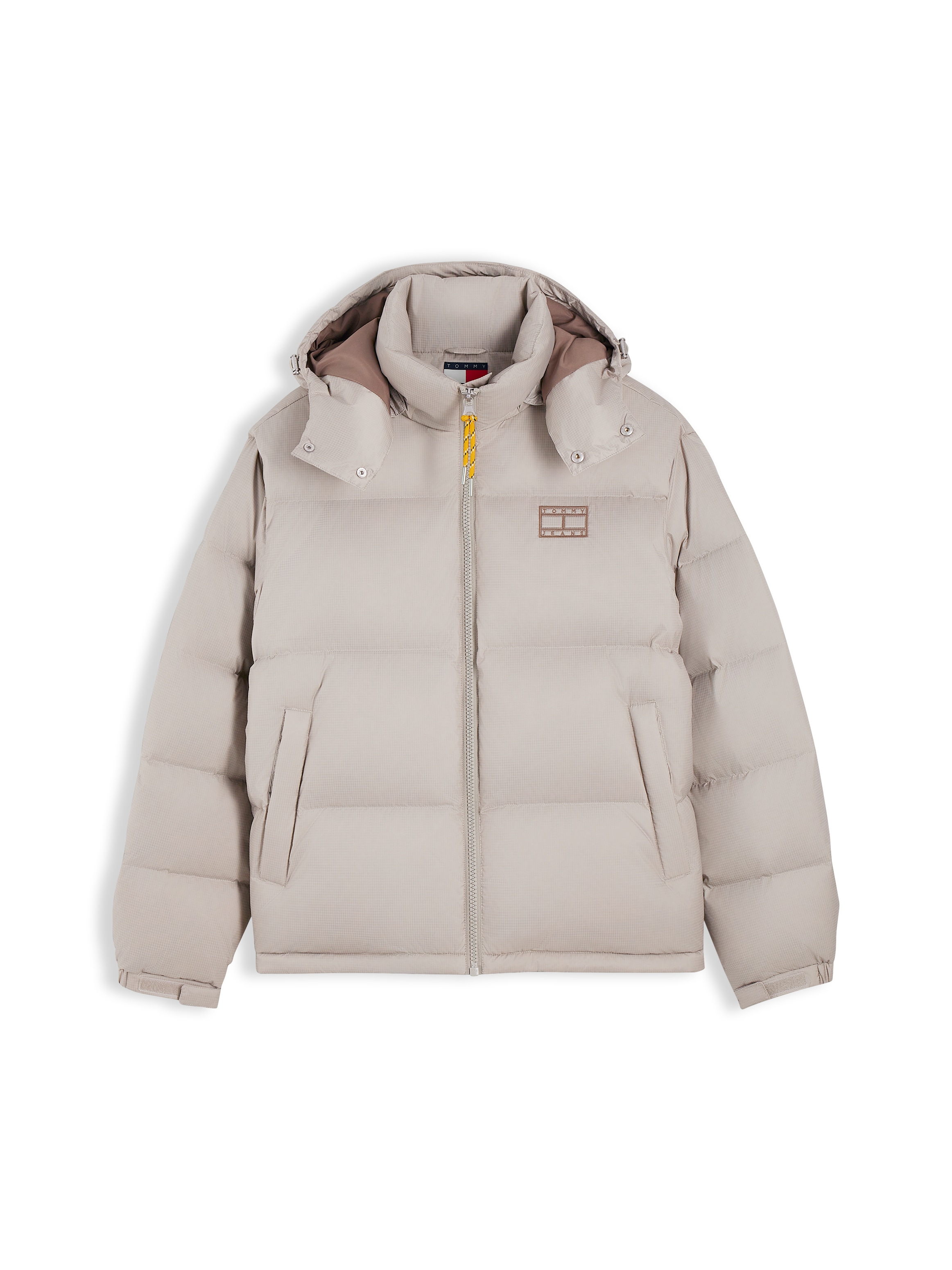 Tommy Jeans Steppjacke "ALASKA DOWN PUFFER" mit Kapuze Übergangsjacke Regular fit mit abnehmbarer Kapuze