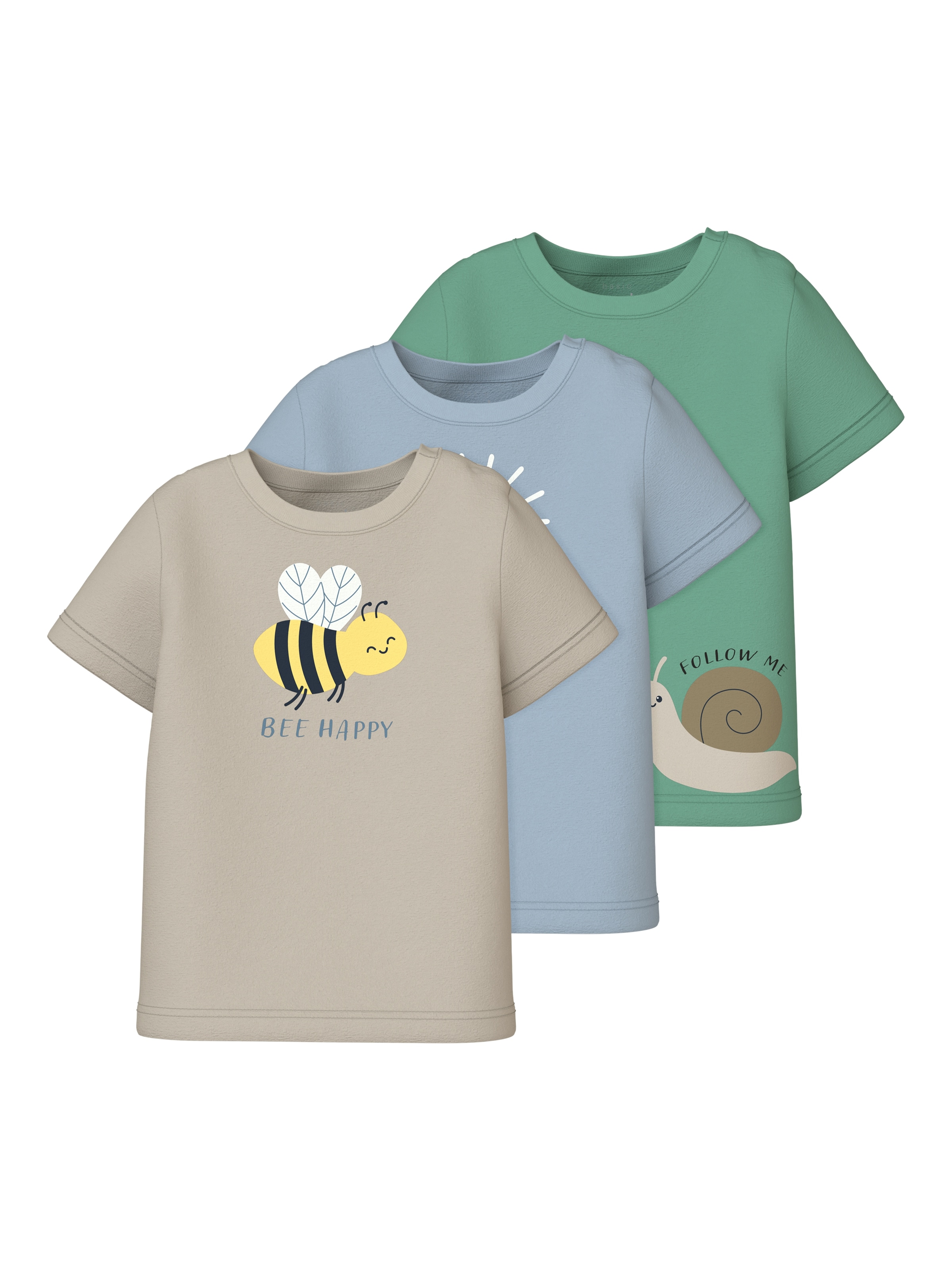 Name It Kurzarmshirt »NBMVACION 3P SS Marškinė...