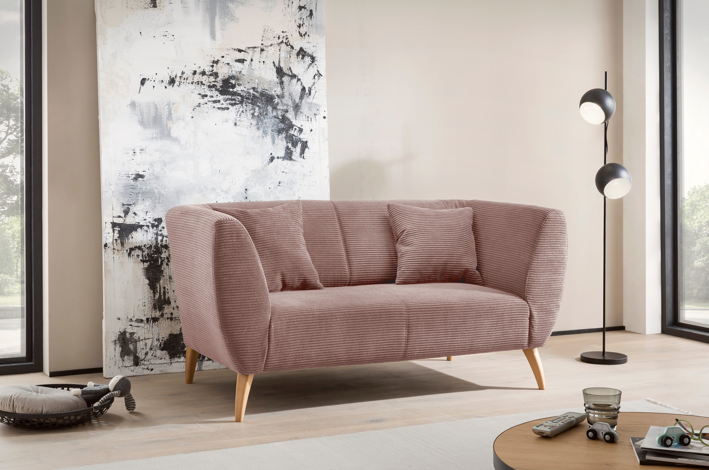 Home affaire 2-Sitzer zwei verschiedene Fußfarben wählbar günstig online kaufen