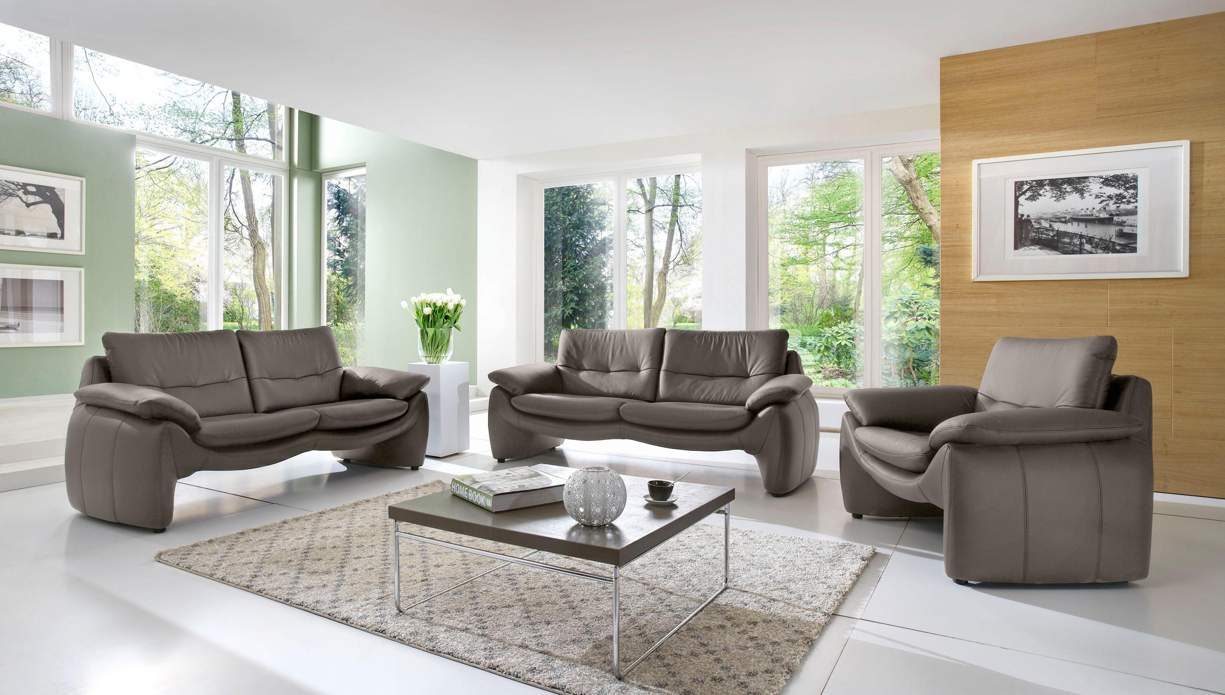 PLACES OF STYLE 3-Sitzer »Luna«, in einzigartiger Optik