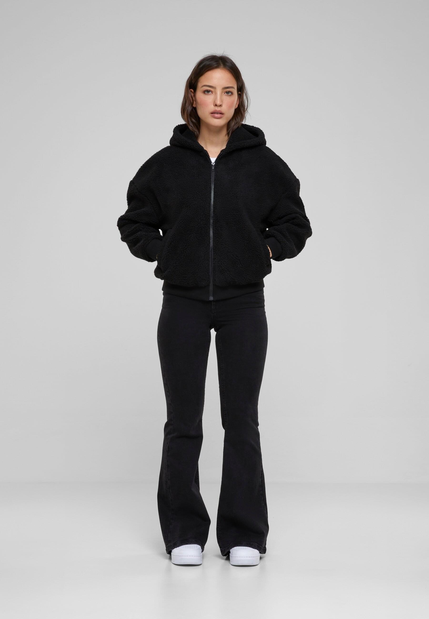 URBAN CLASSICS Sweatjacke »Urban Classics Damen Ladies Oversized Sherpa Zip Hoody«