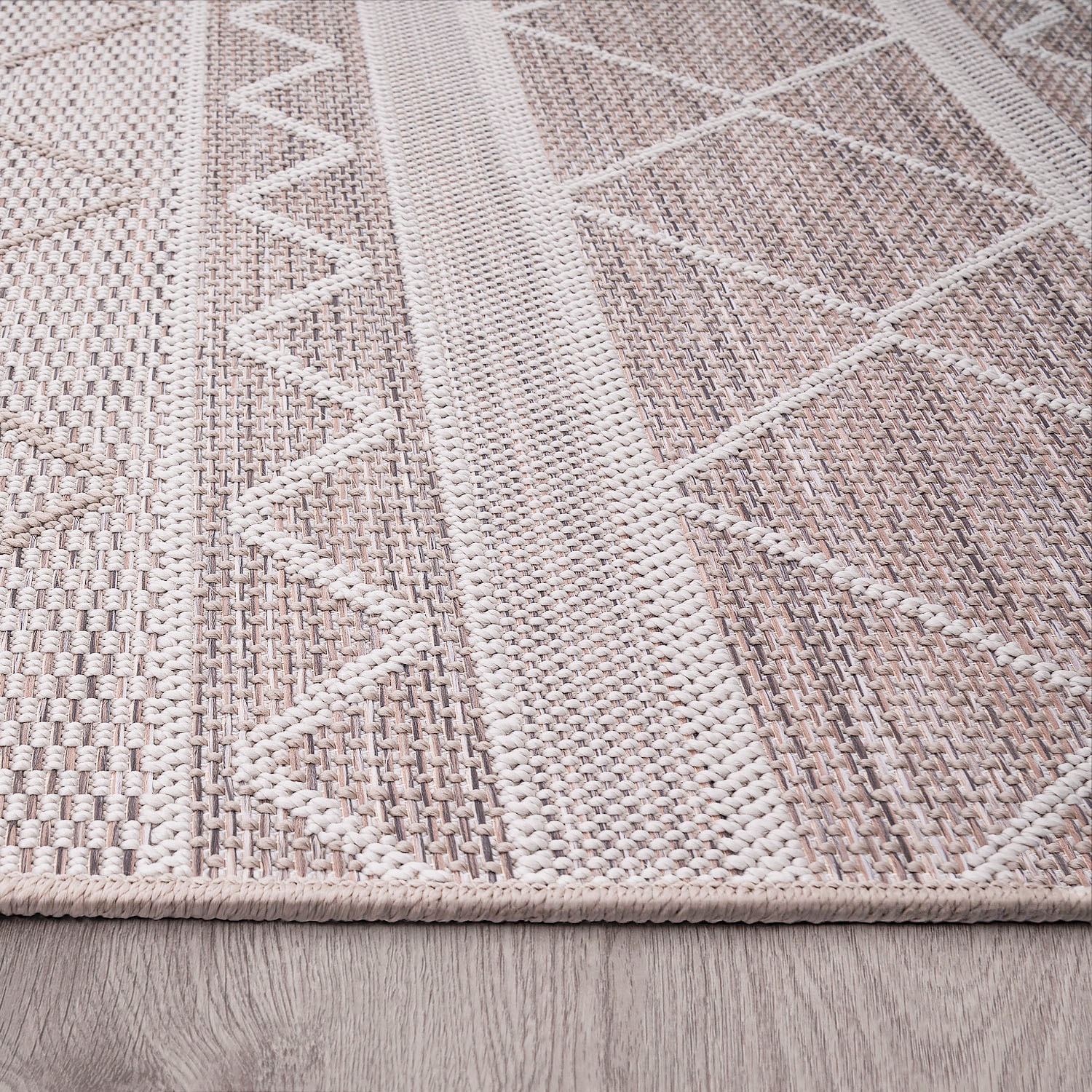 Paco Home Teppich mit gesteift, | Rechnung Design auf geeignet Rauten, »Vermont 191«, Flachgewebe, modernes rechteckig, Outdoor BAUR
