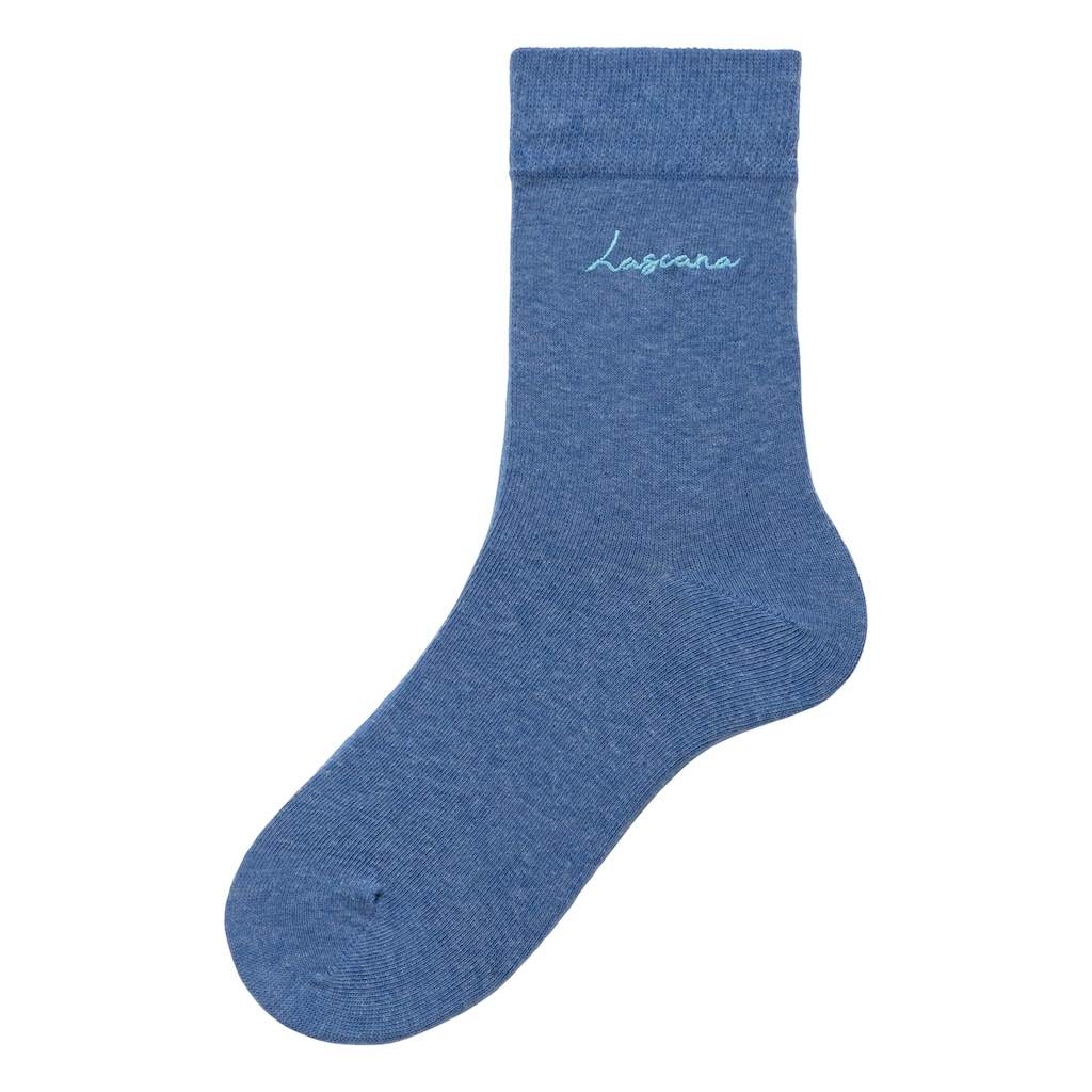 LASCANA Basicsocken, (Set, 7 Paar)