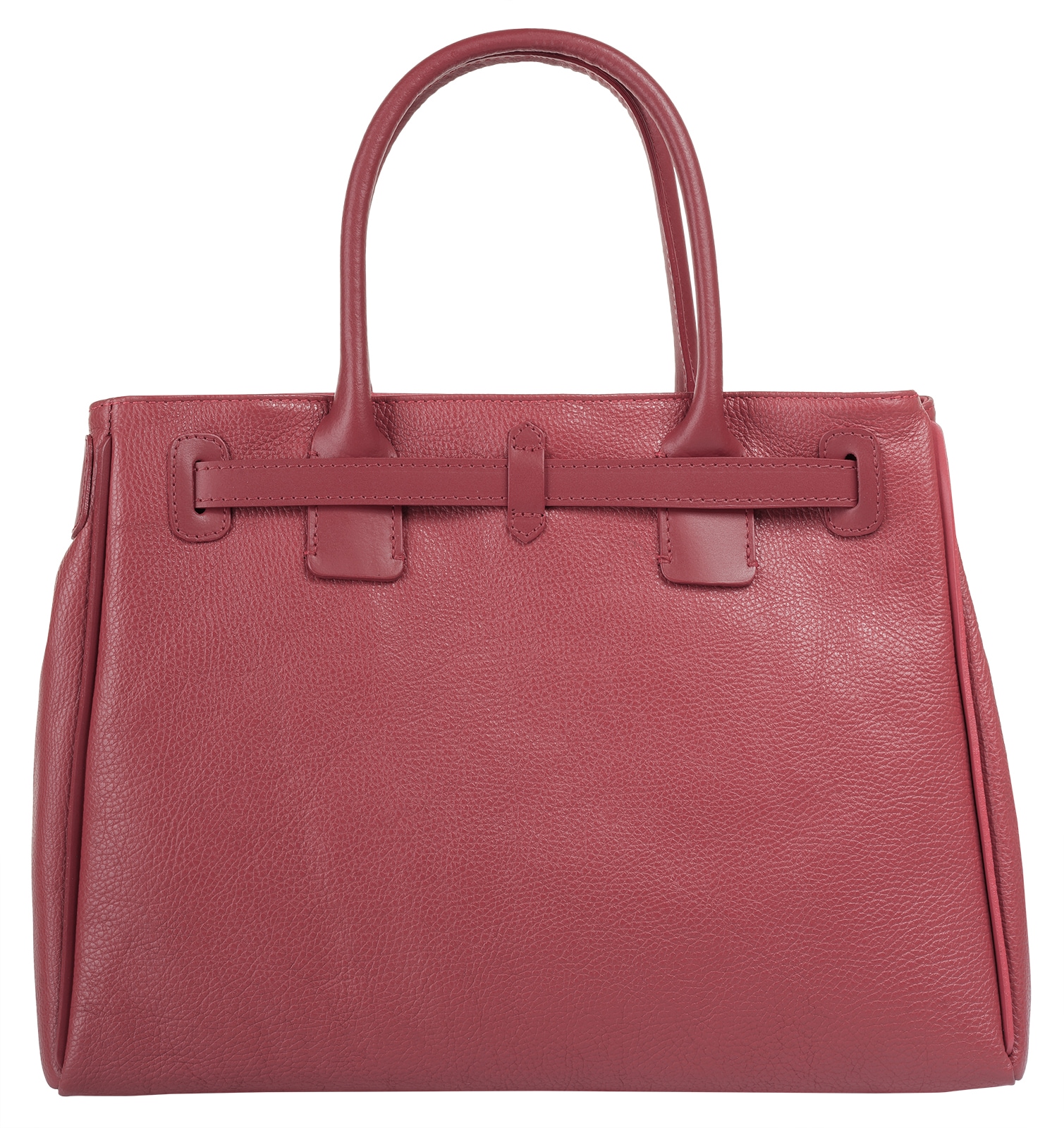 Cluty Henkeltasche, echt Leder, Made in Italy