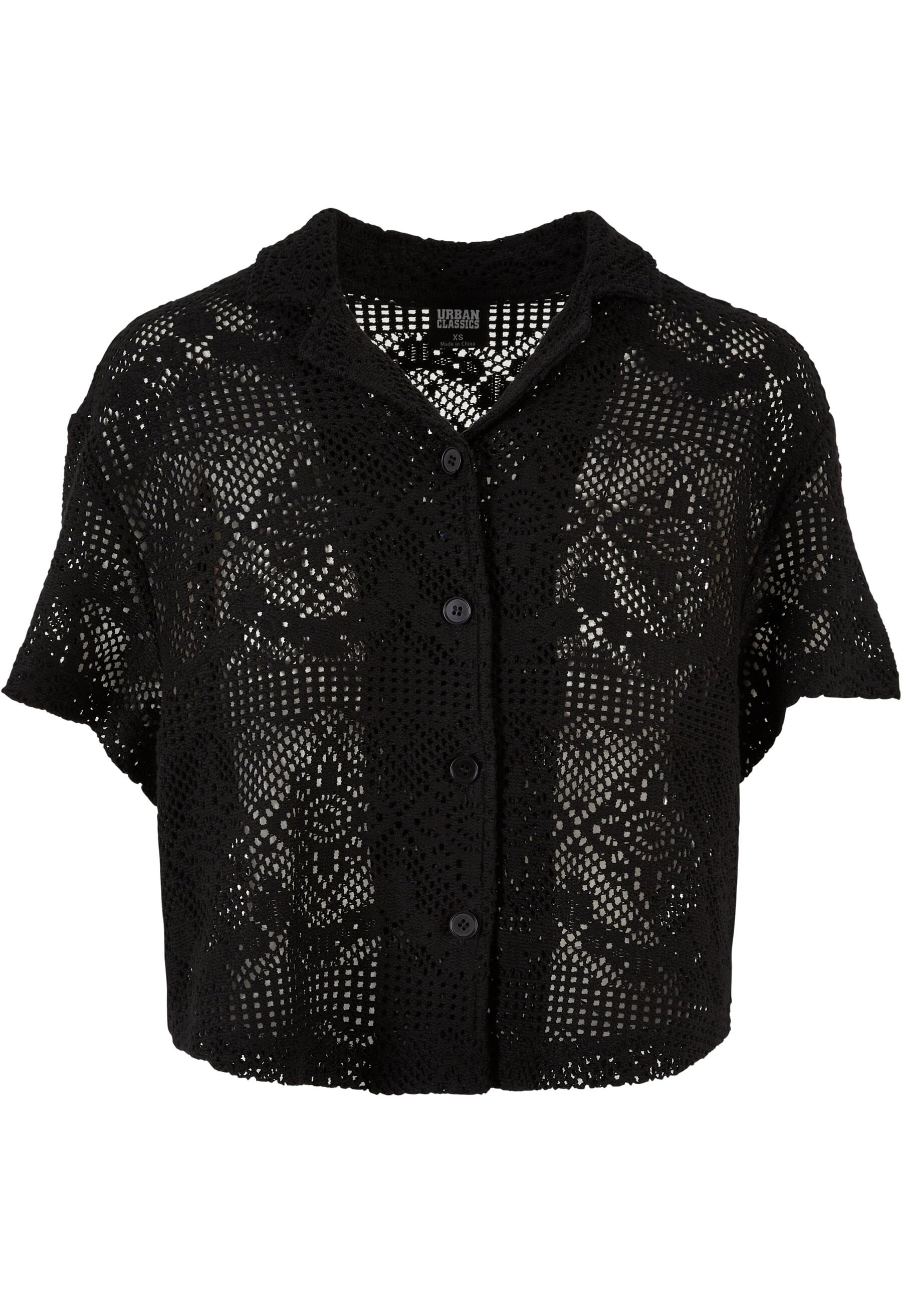 Klassische Bluse »Urban Classics Damen Ladies Crochet Lace Resort Shirt«