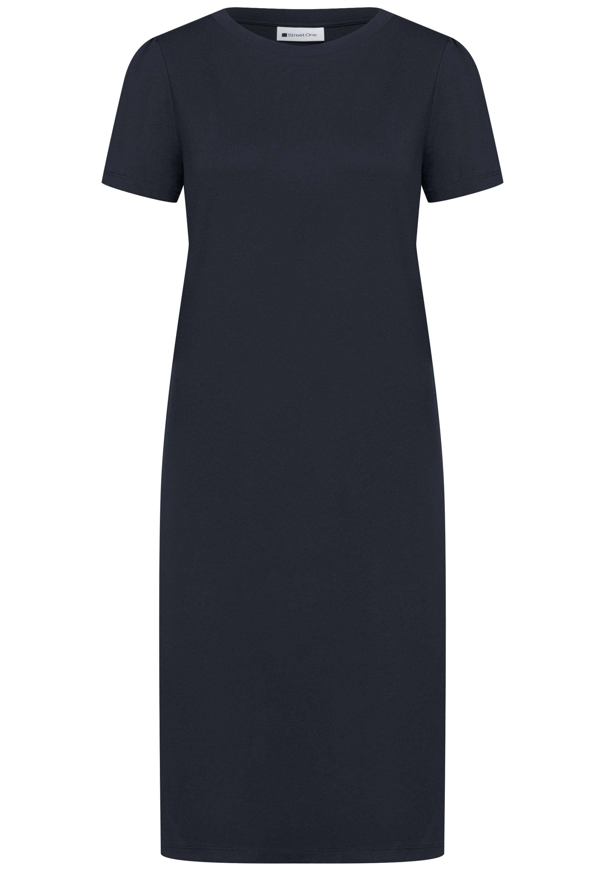 STREET ONE Midikleid Ohne Taschen mit Rundhalsausschnitt
