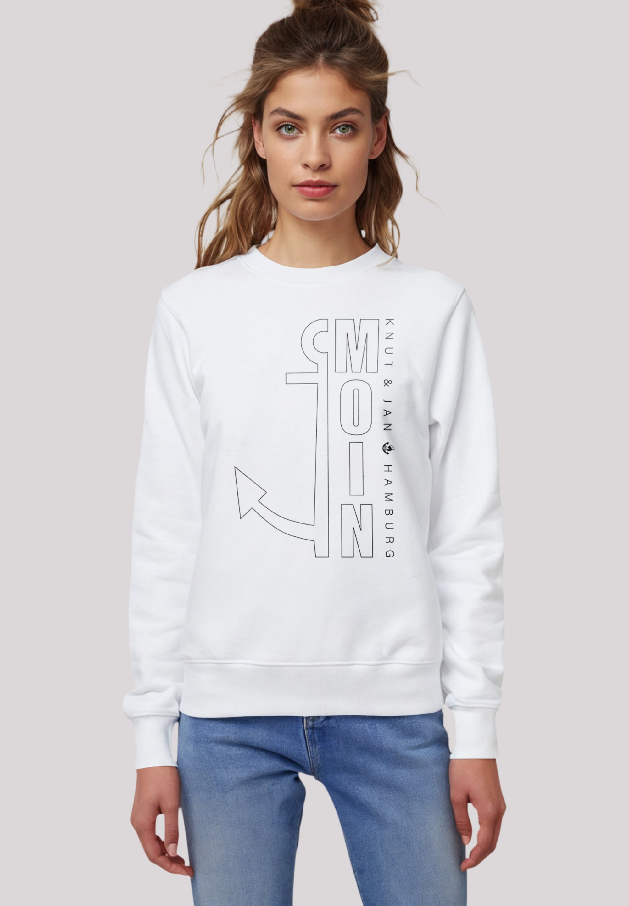 F4NT4STIC Sweatshirt »Moin Anker Knut & Jan Hamburg«, Premium Qualität