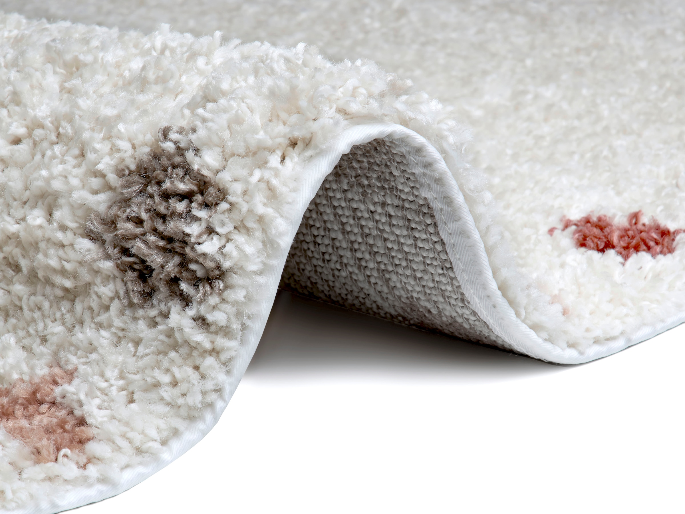 HANSE Home Hochflor-Teppich »Holy«, rund, 33 mm Höhe, Scandi Look, weicher Flor, Robust, Pflegeleicht, ringsum gekettelt