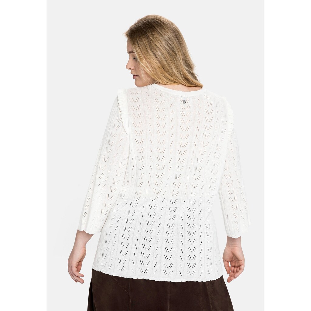 Sheego Rundhalspullover »Pullover«