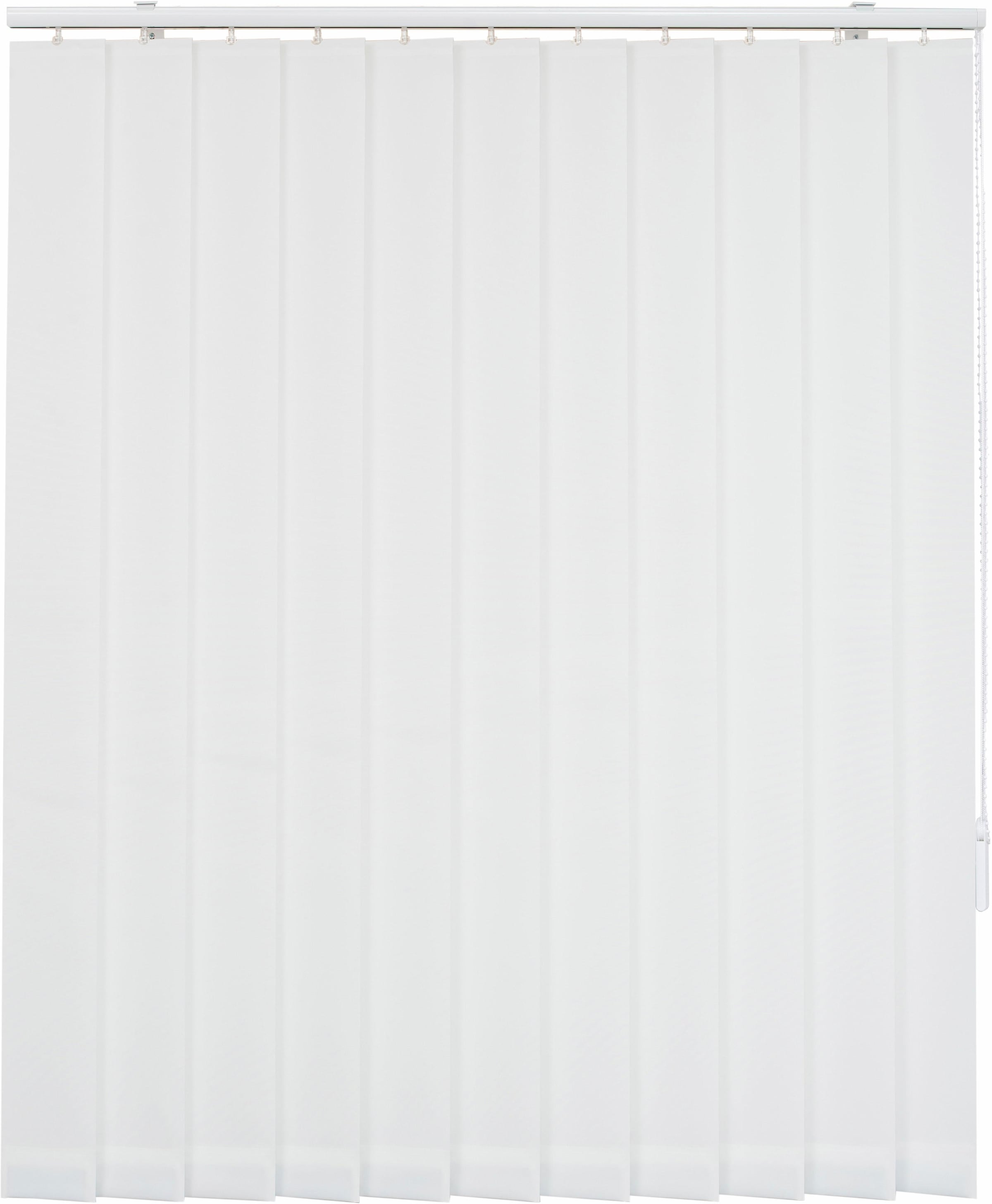 Lamellenvorhang SUNLINES, B:190cm H:210cm, weiß, Wohnzimmer, Jalousien, "Montana", Wunschmaß