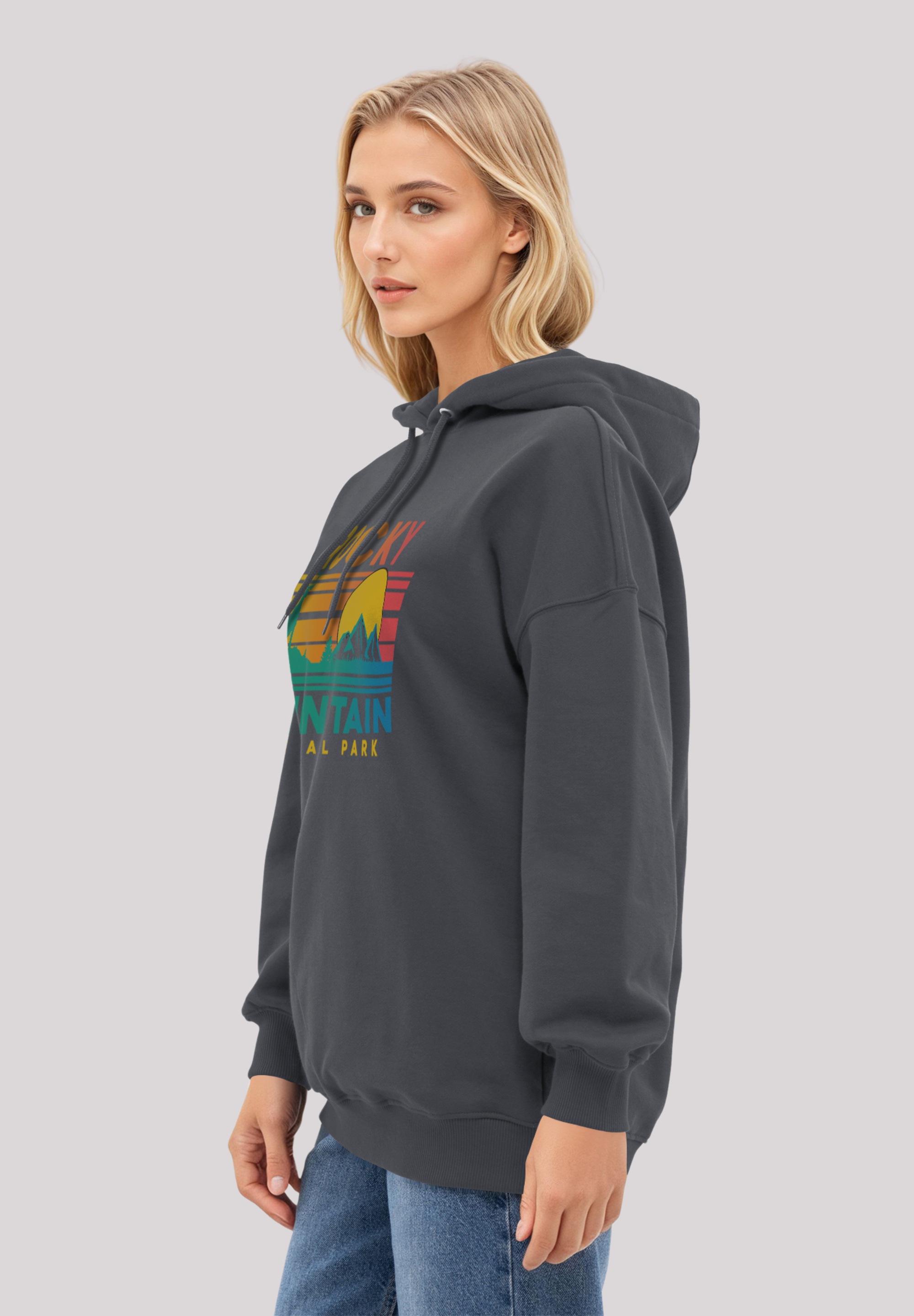 F4NT4STIC Kapuzenpullover »US National Parks Rocky Mountain Sunset« Premium Qualität