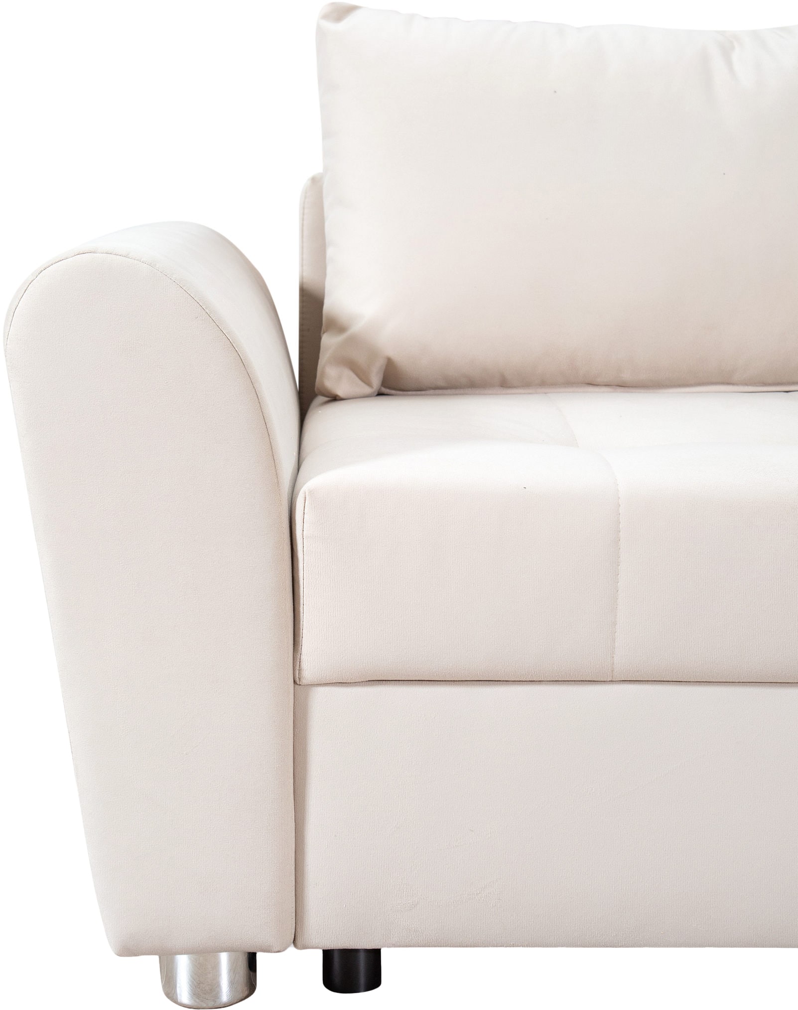 COLLECTION AB Ecksofa »JANA«, Ecksofa,Bettfunktion,Bettkasten,Bonnelfederkern,Rückenkissen