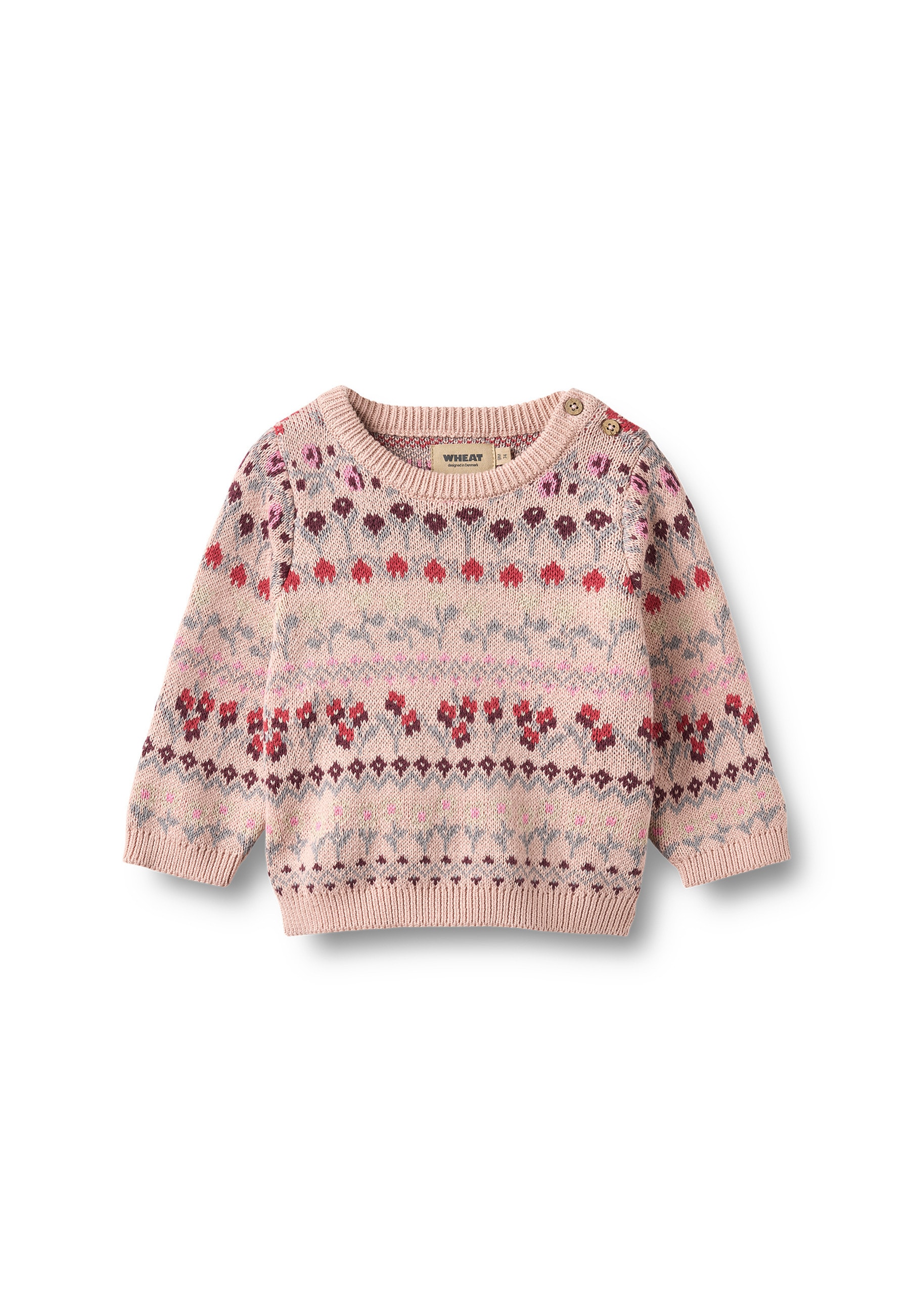 WHEAT Sweater "WHEAT Jacquard Pullover Mikmak"