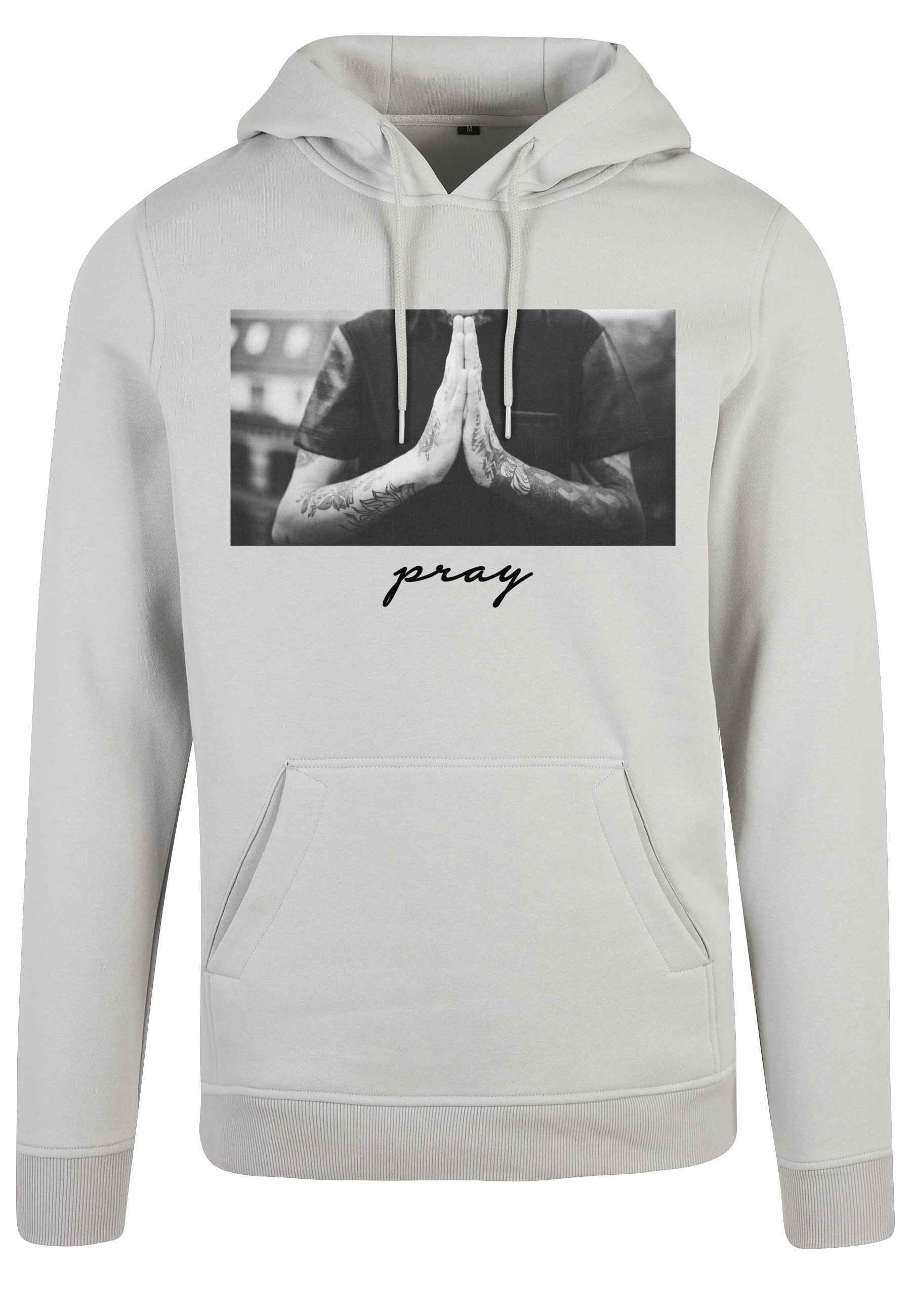 MisterTee Rundhalspullover "MisterTee Herren Pray Hoody" 1 Stk. günstig online kaufen