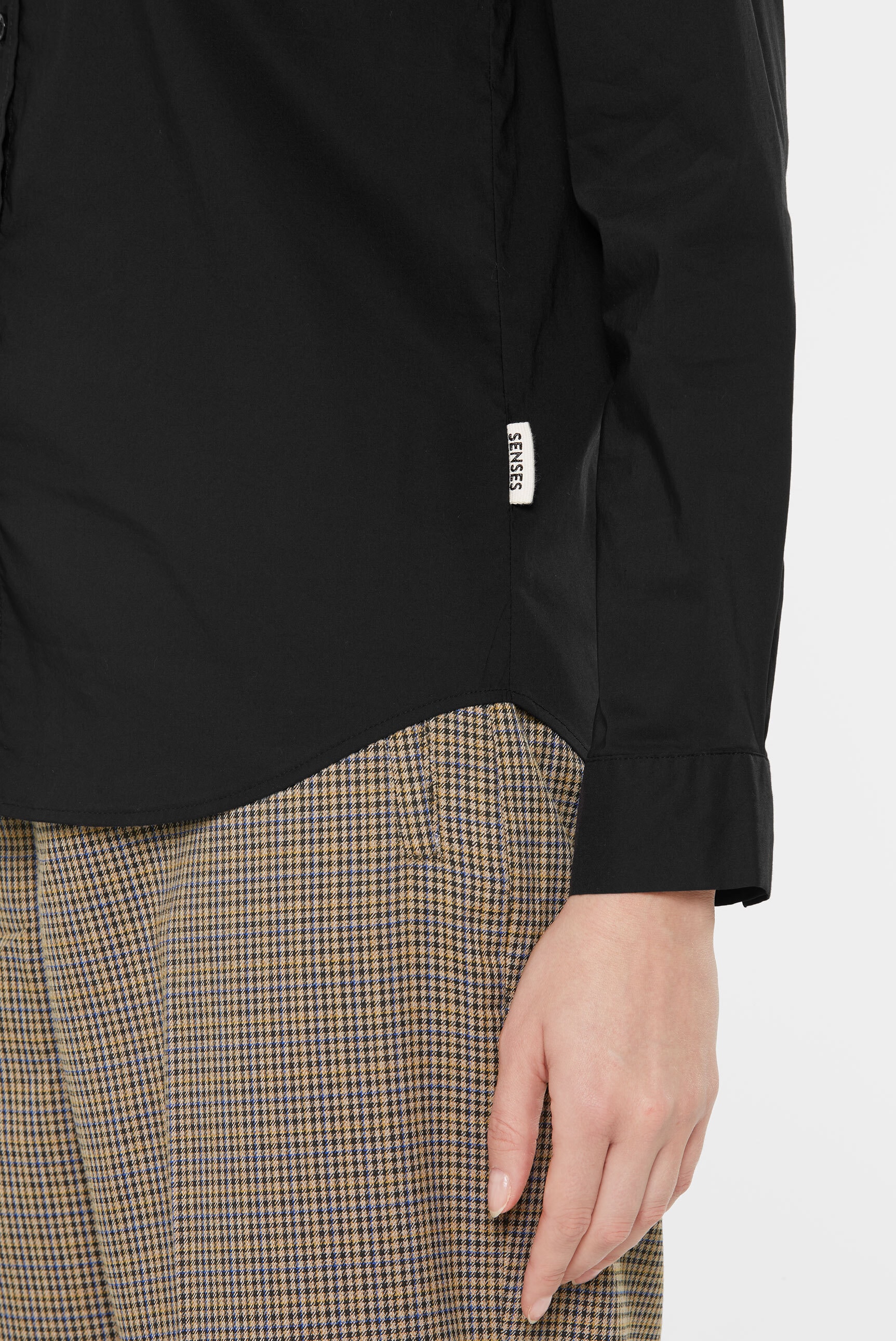 SENSES.THE LABEL Langarmbluse, mit Baumwolle